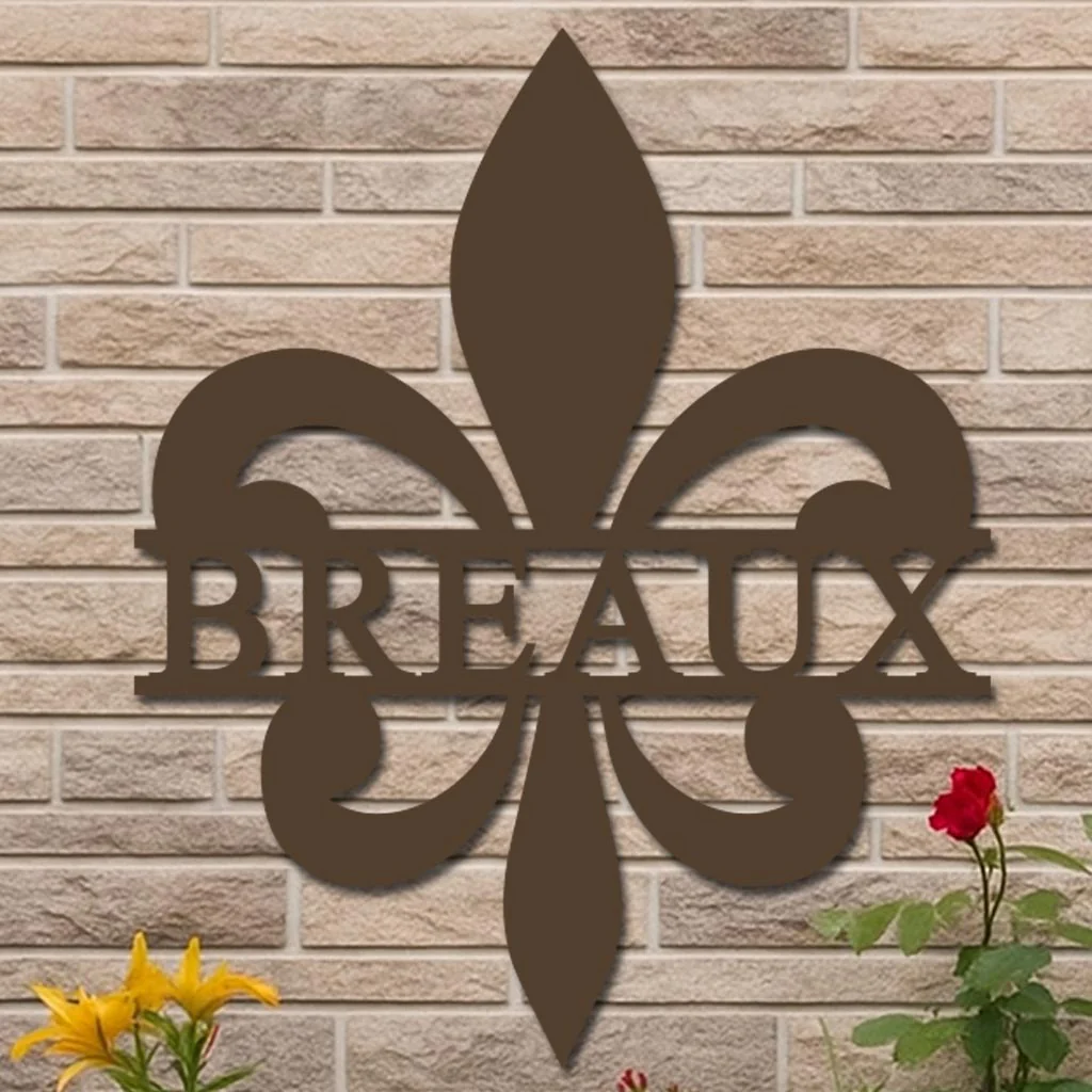 Personalized Fleur-de-Lis Name Sign - Image 5