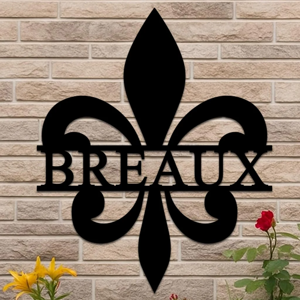 Personalized Fleur-de-Lis Name Sign - Image 6
