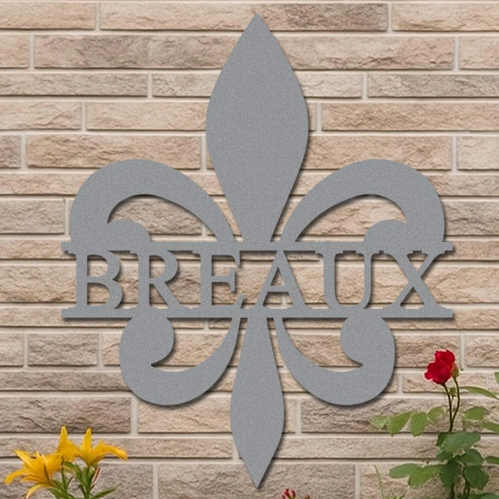 Personalized Fleur-de-Lis Name Sign - Image 7