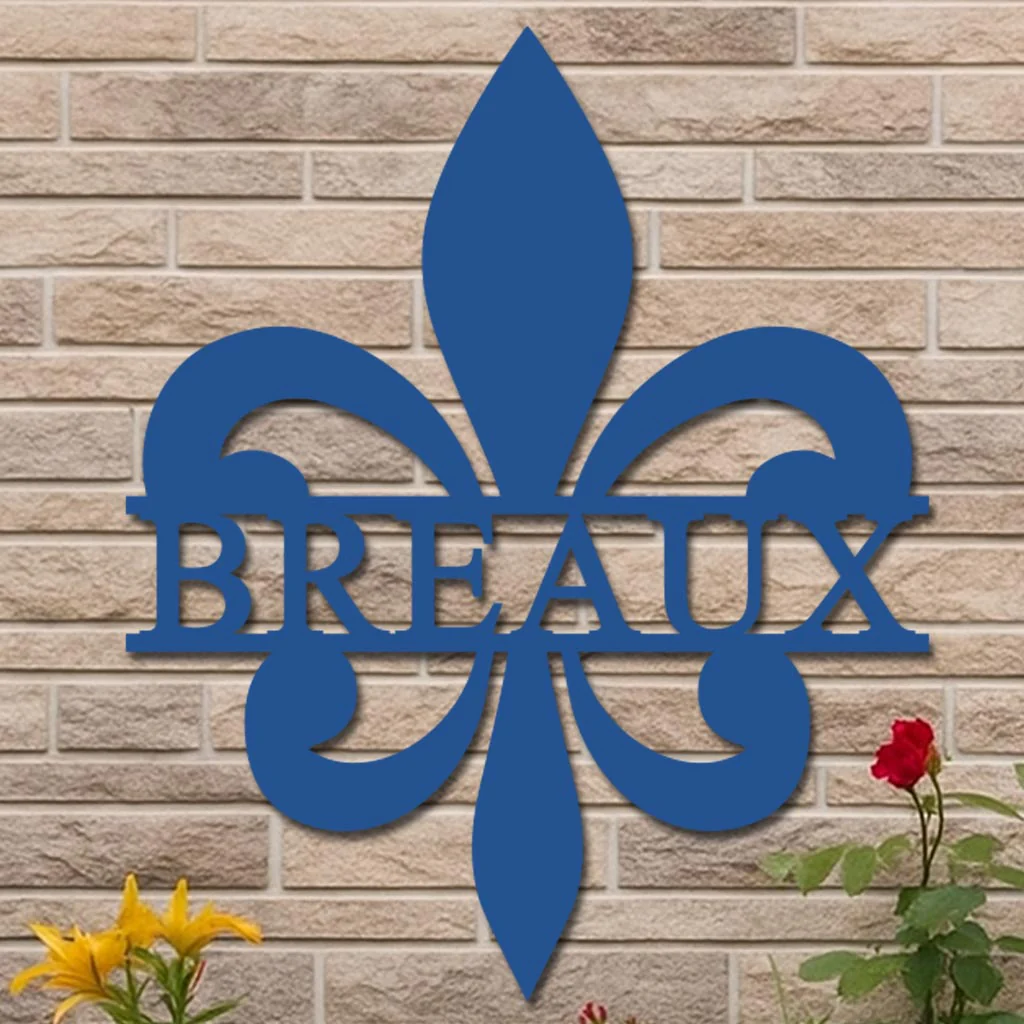 Personalized Fleur-de-Lis Name Sign - Image 8