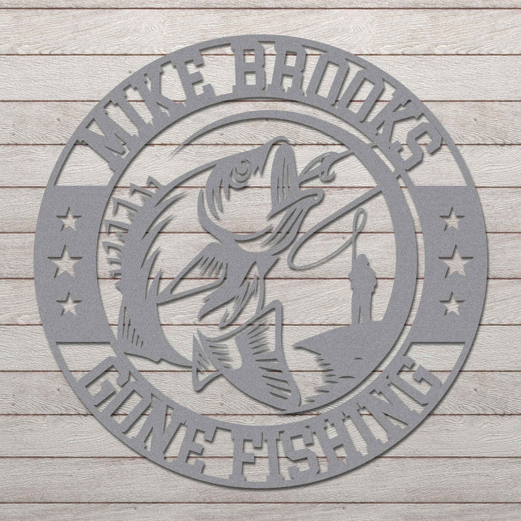 Personalized Gone Fishing Sign - Image 5