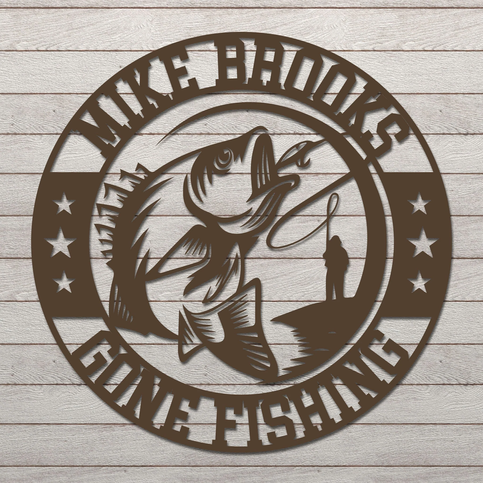 Personalized Gone Fishing Sign - Image 6
