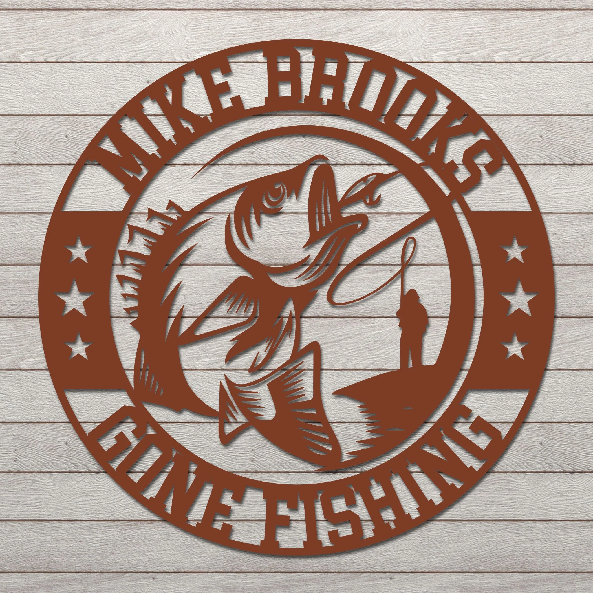 Personalized Gone Fishing Sign - Image 7