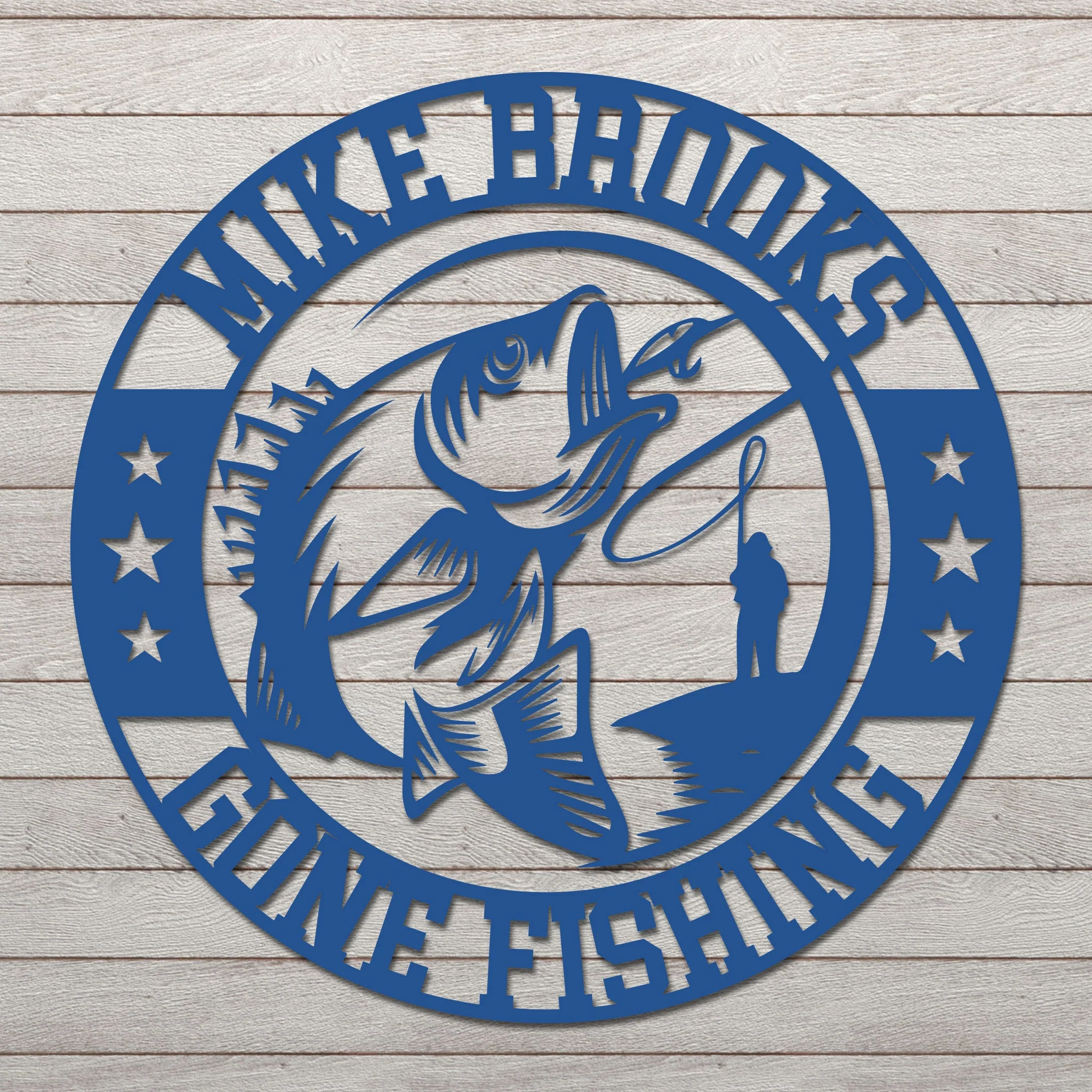 Personalized Gone Fishing Sign - Image 8