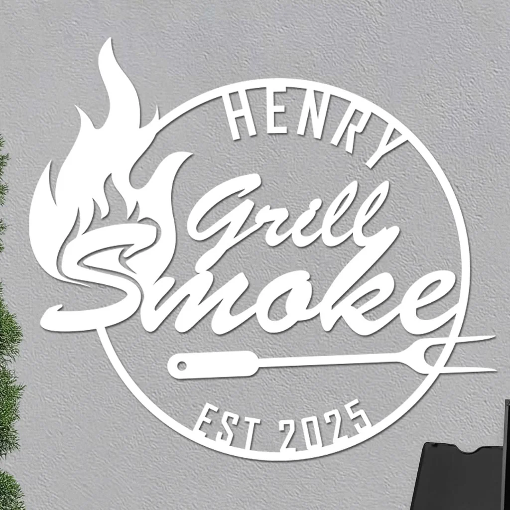 Personalized Grill Smoke Sign - Image 2