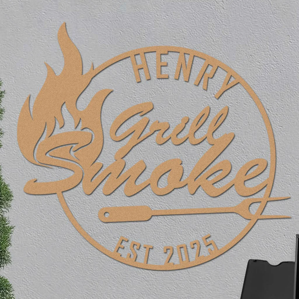 Personalized Grill Smoke Sign - Image 3