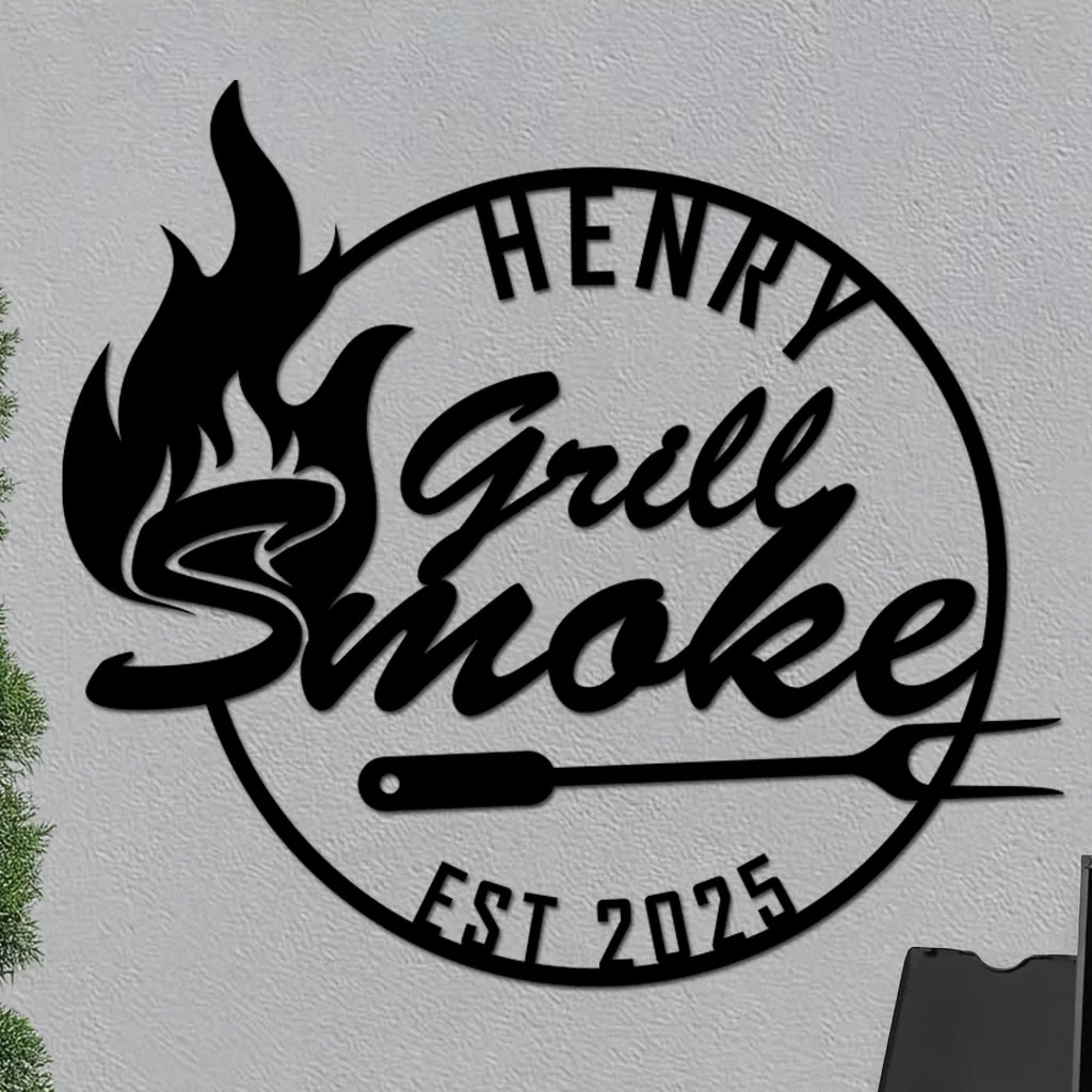 Personalized Grill Smoke Sign - Image 6