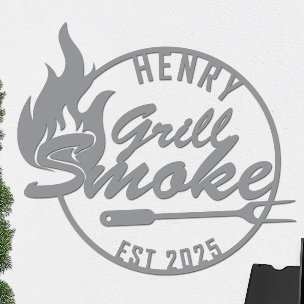 Personalized Grill Smoke Sign - Image 7