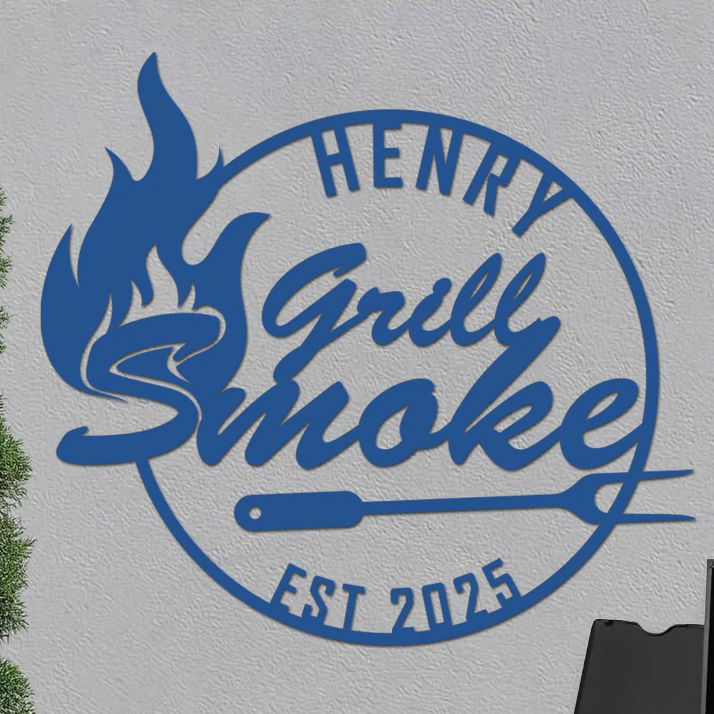 Personalized Grill Smoke Sign - Image 8