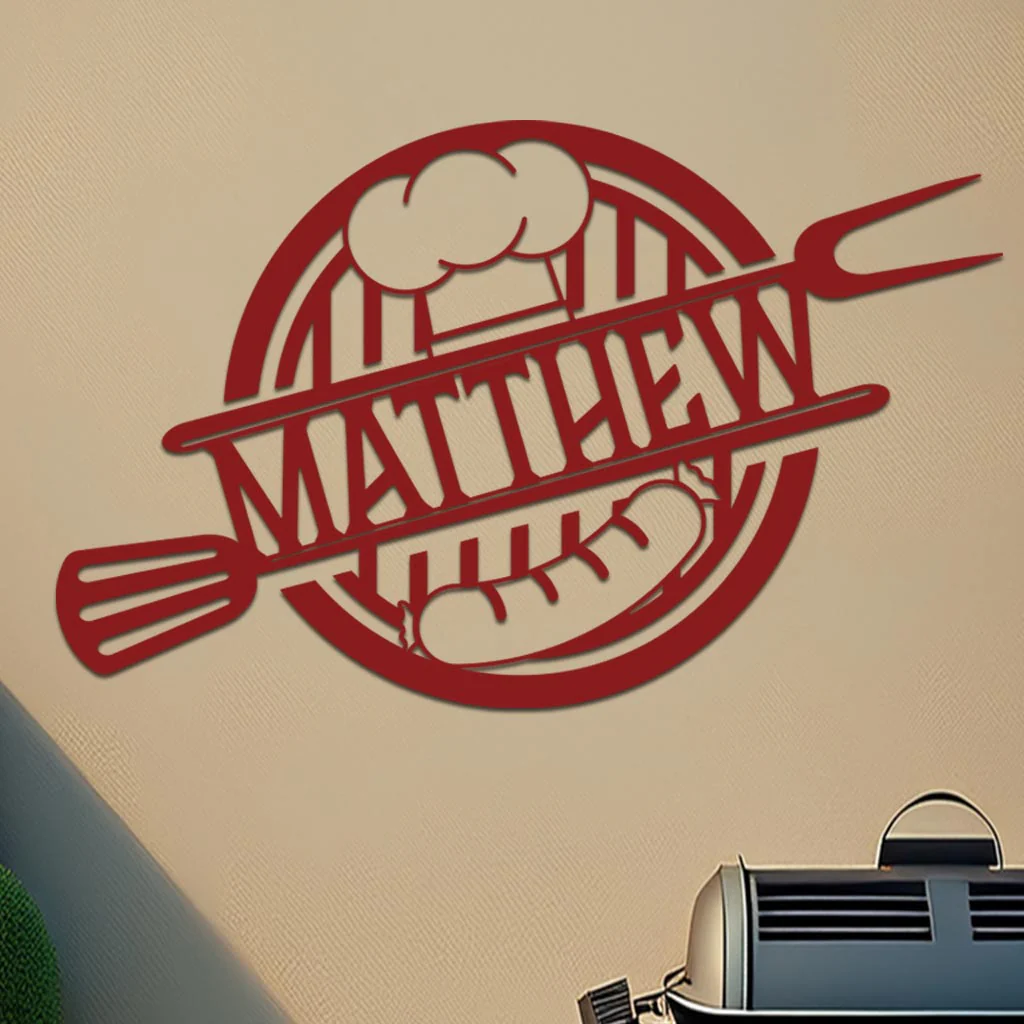 Personalized Hot Dog On Grill Sign - Image 9
