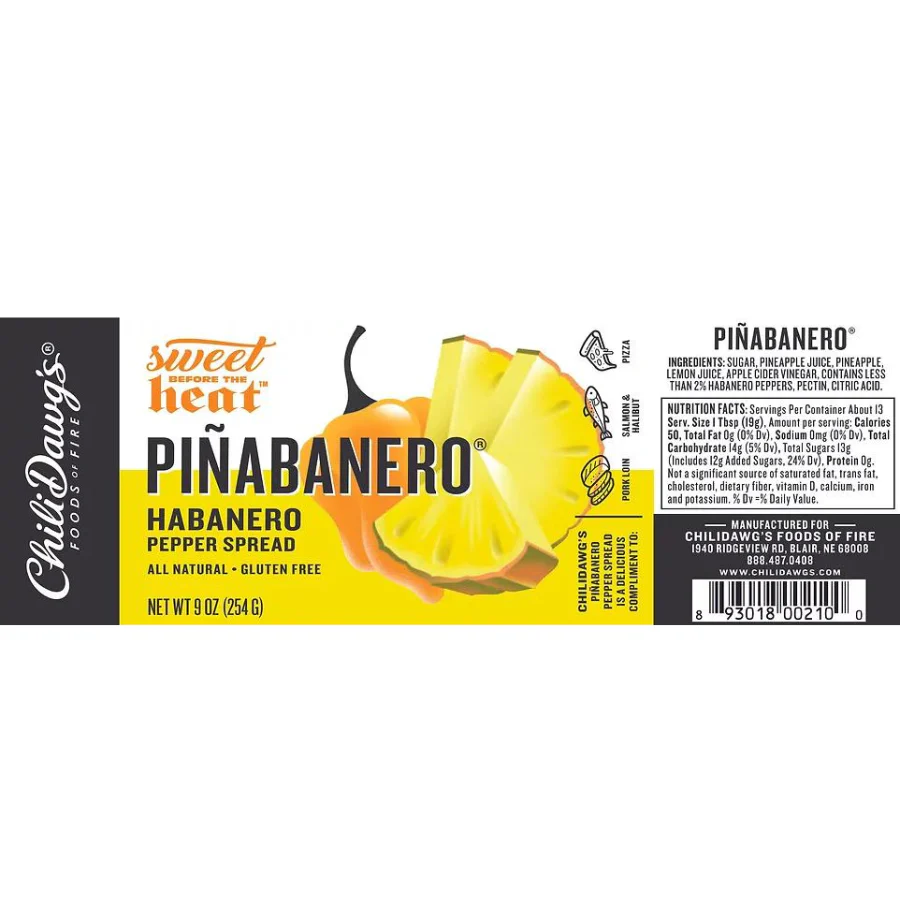 Piñabanero Pepper Spread | Pack of 3 | 9 oz | Gluten Free | Chili Dawg's Foods of Fire - Image 4