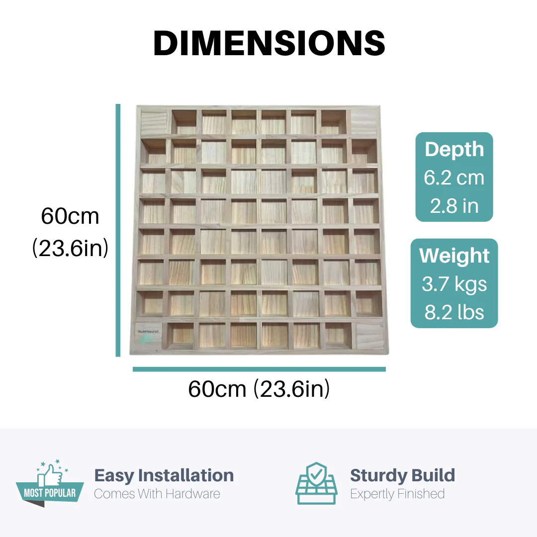 Pine Wood Acoustic Diffuser - Wooden Acoustic Diffusion Panel For Sound Scattering - Image 5