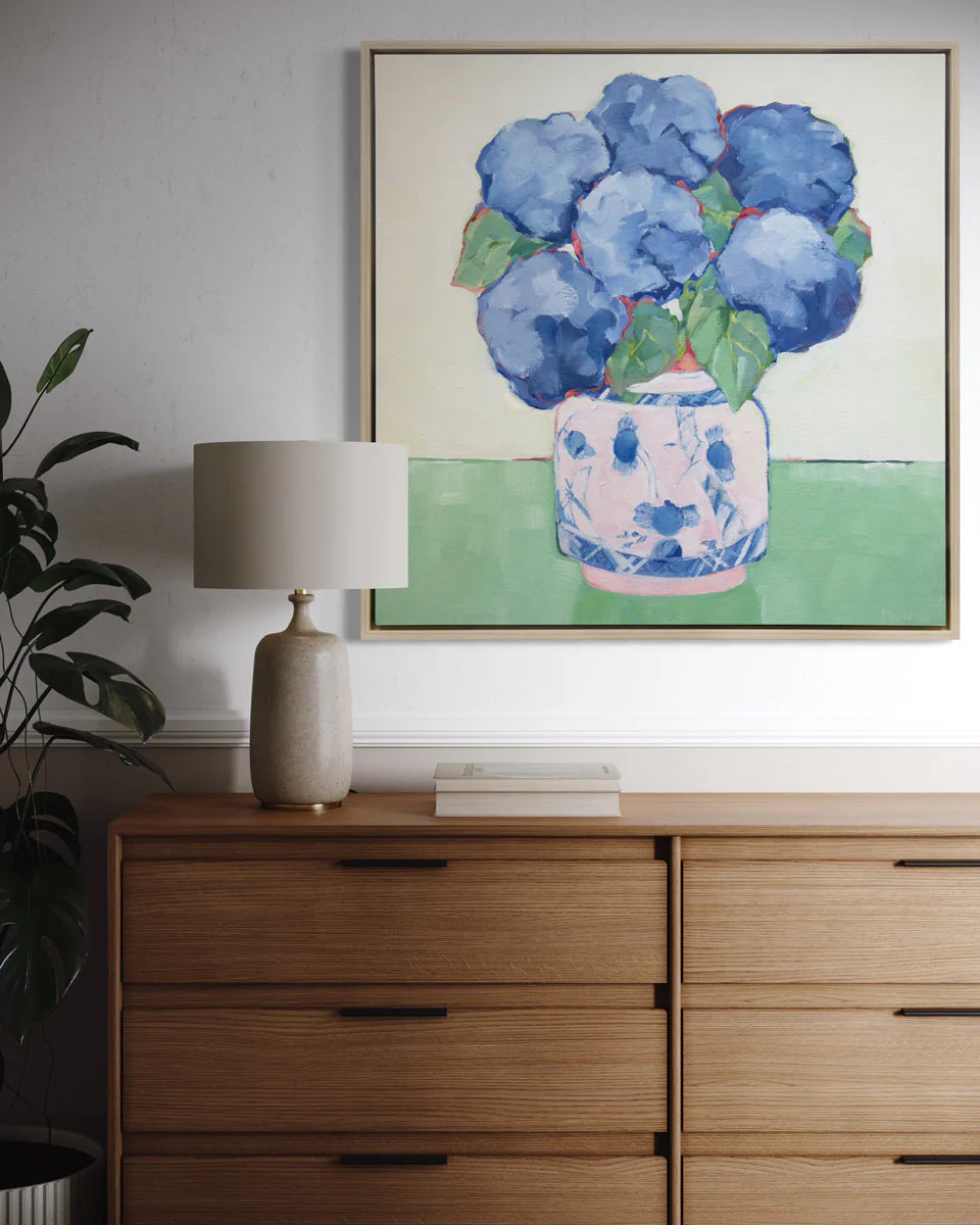 Pink and Green - Open Edition Canvas Print - Image 2