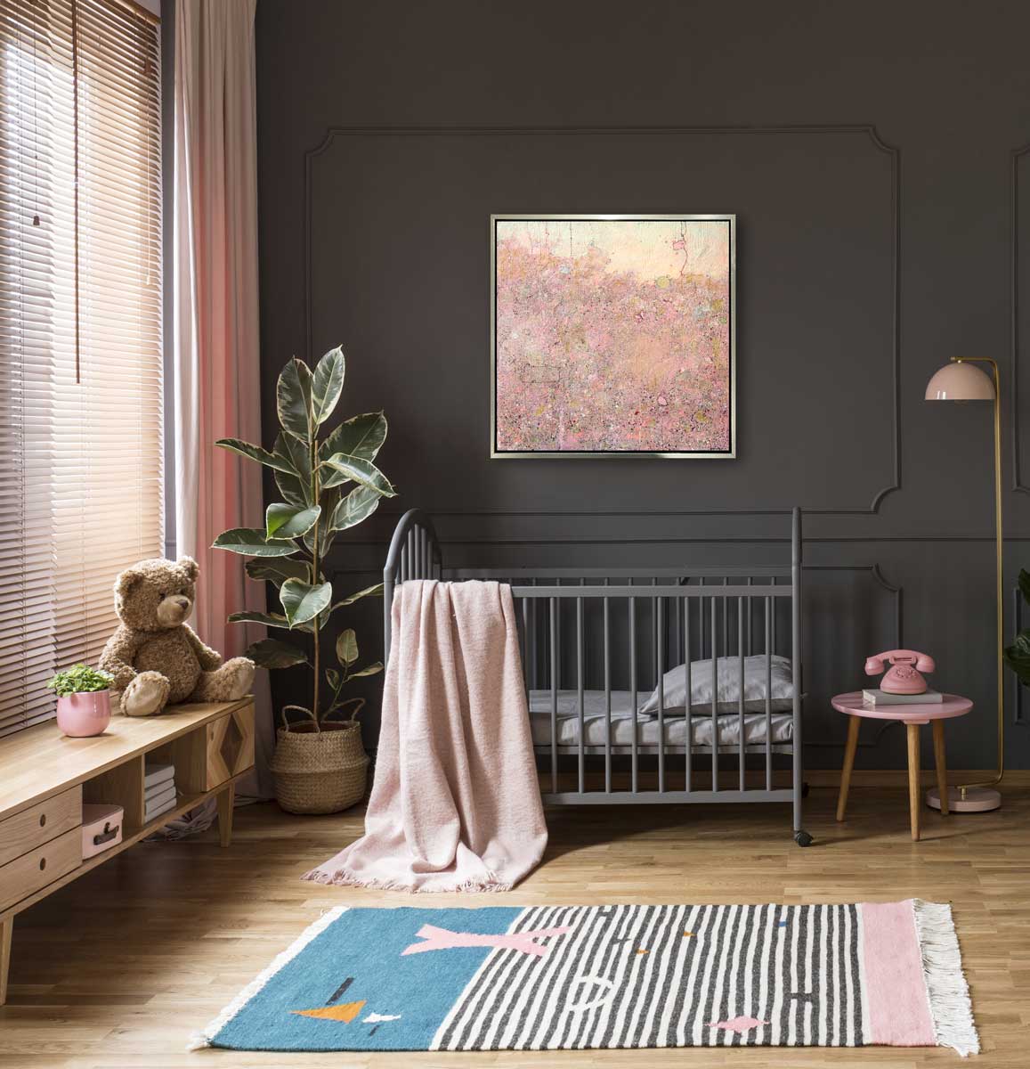 Pink Butterfly - Open Edition Canvas Print - Image 2