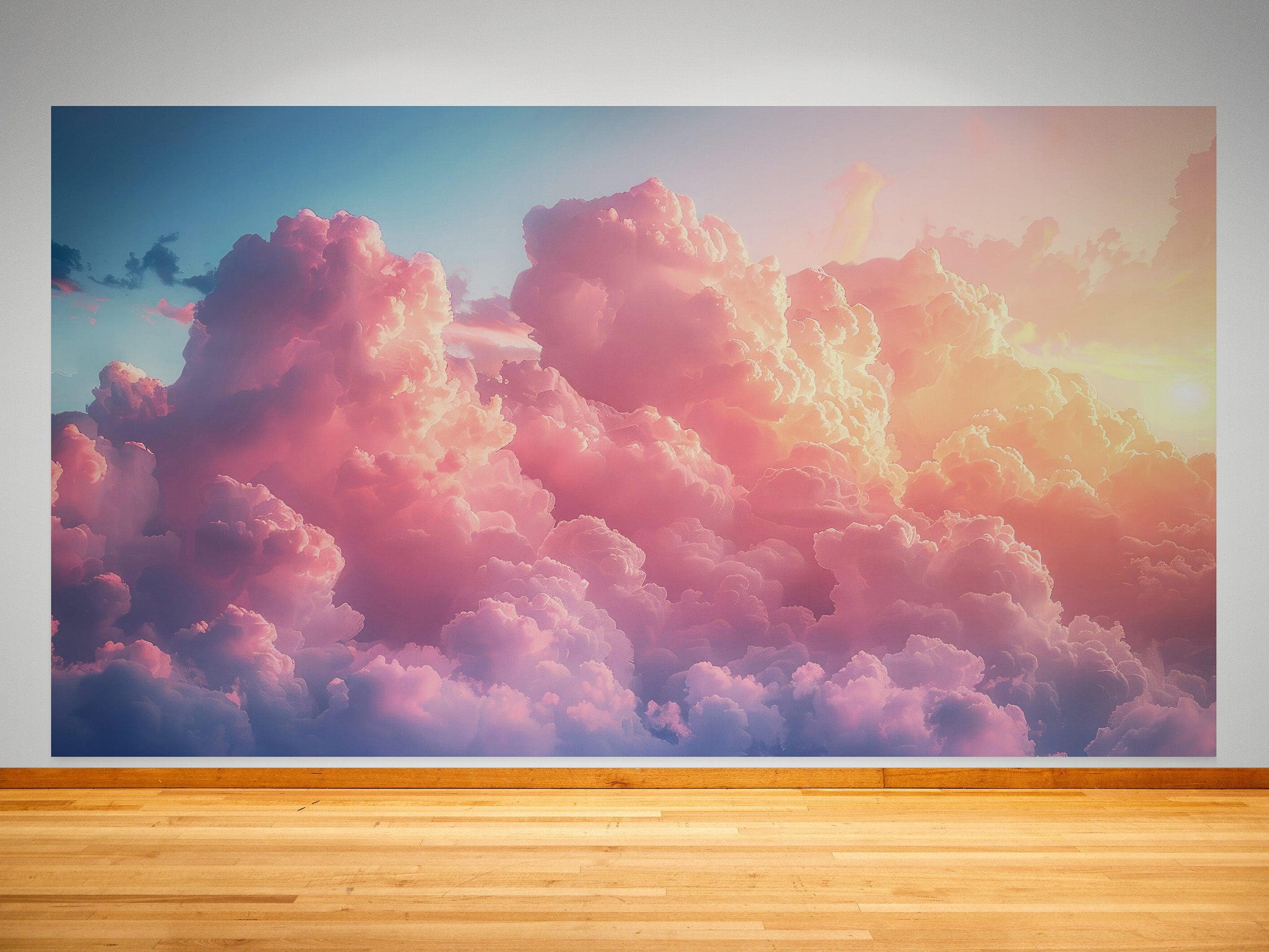 Pink Clouds Wallpaper Mural. #6983 - Image 6
