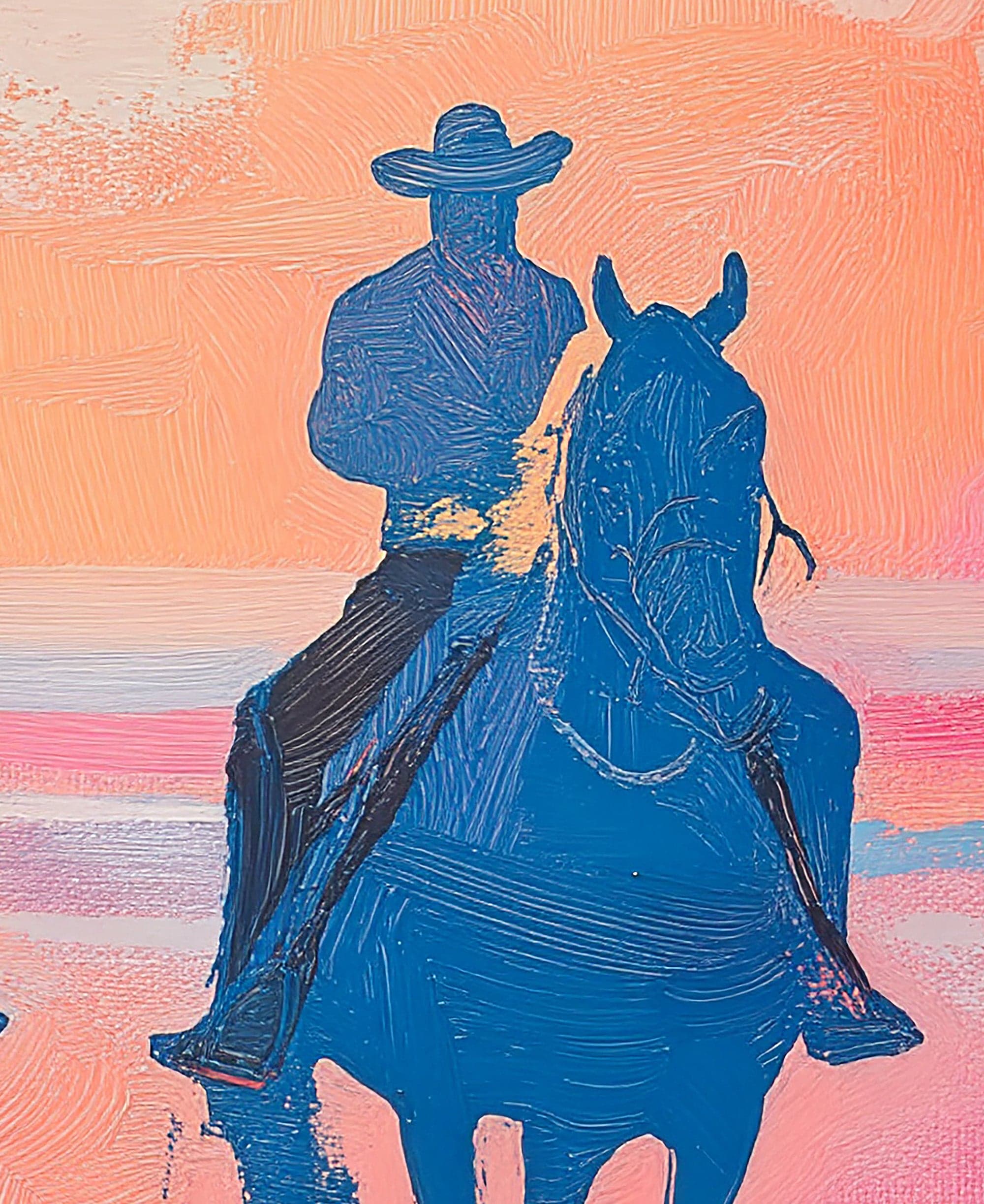 Pink Western Cowboy Style Wall Mural. Pink Cowgirl. #7048 - Image 7