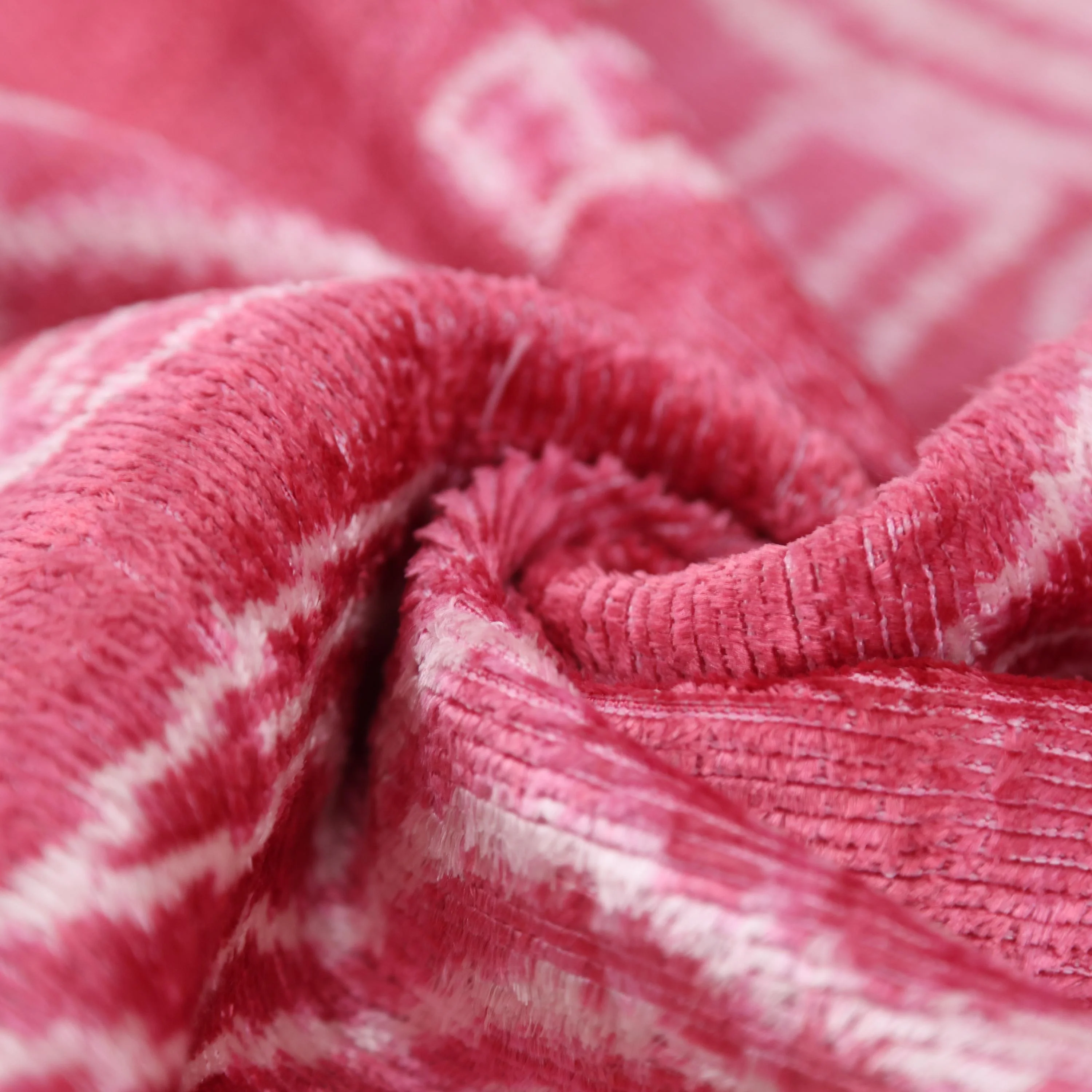 Pink White Zebra Silk Velvet Pillow – 20x20 Handmade Ikat Animal Cushion - Image 7