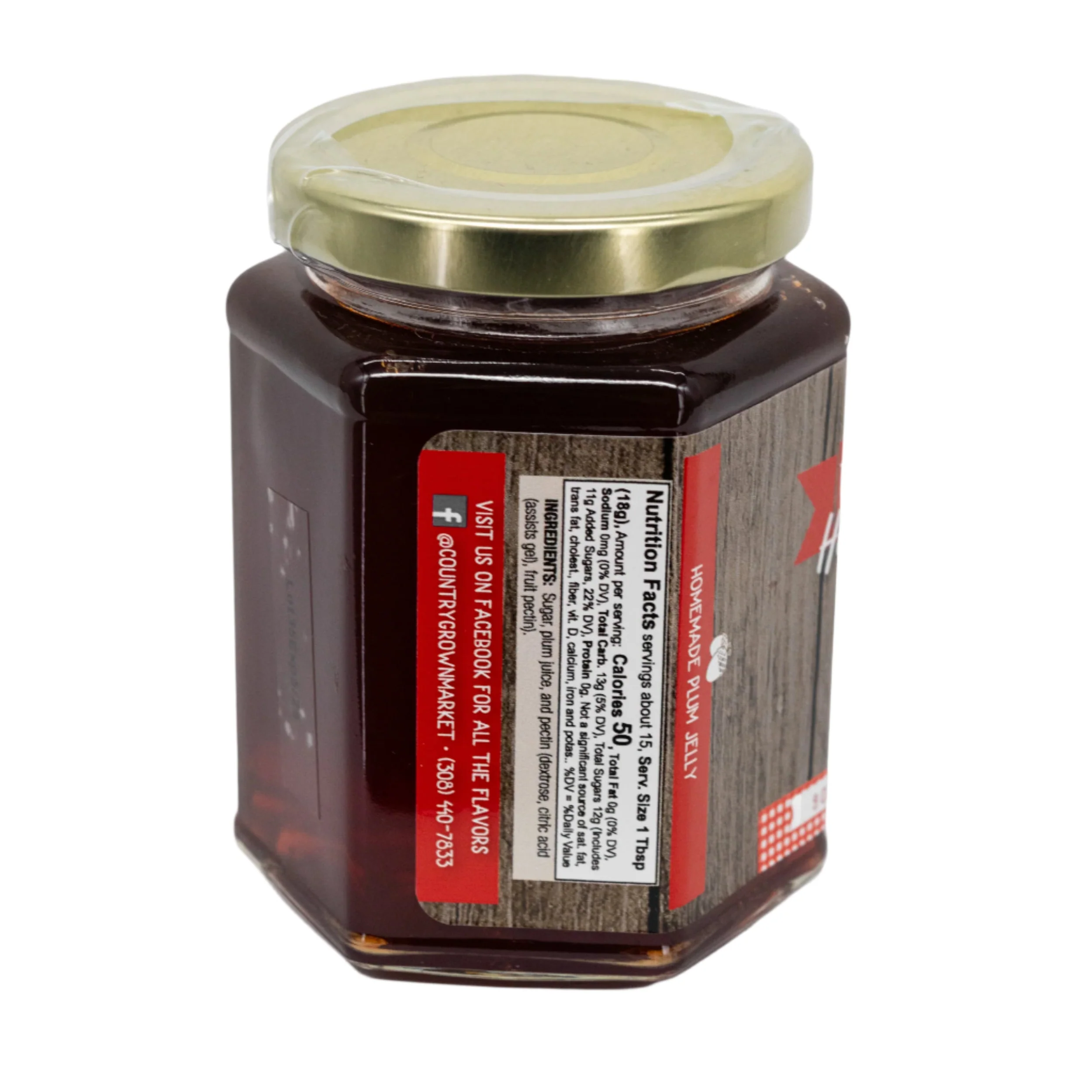 Plum Jelly | Pack of 4 | 9 oz | Nutt Family Jams & Jellies - Image 3