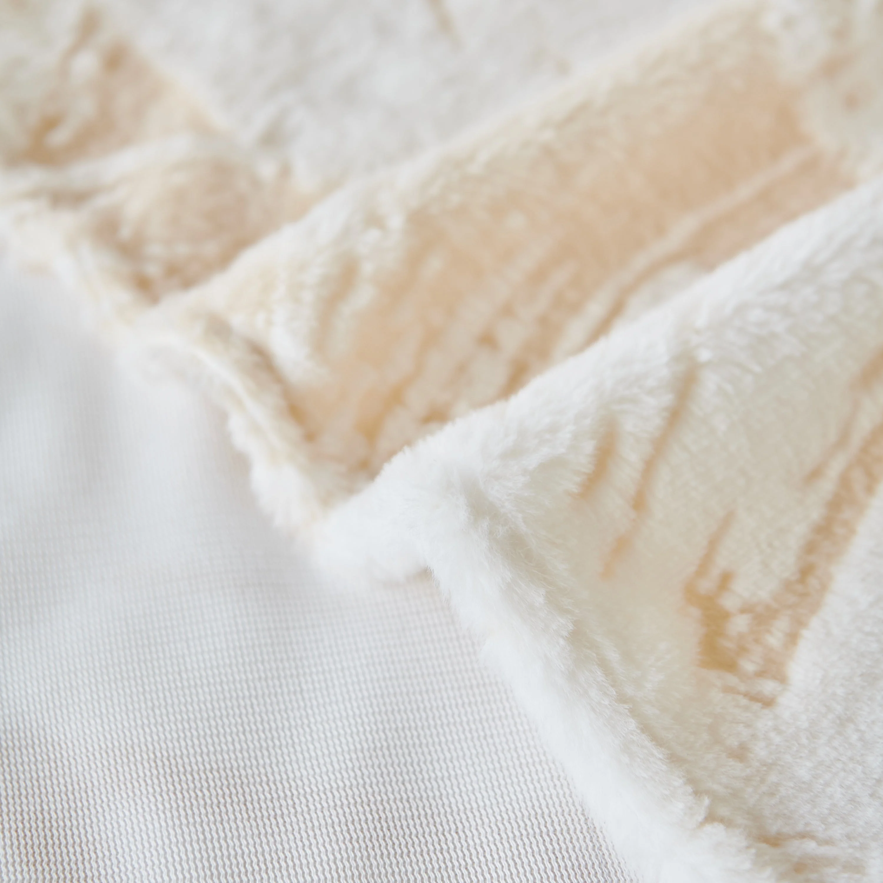 Plush Faux Fur Warm Sofa Cover with Waves Jacquard Textured Throw Blankets for Couch - Image 5