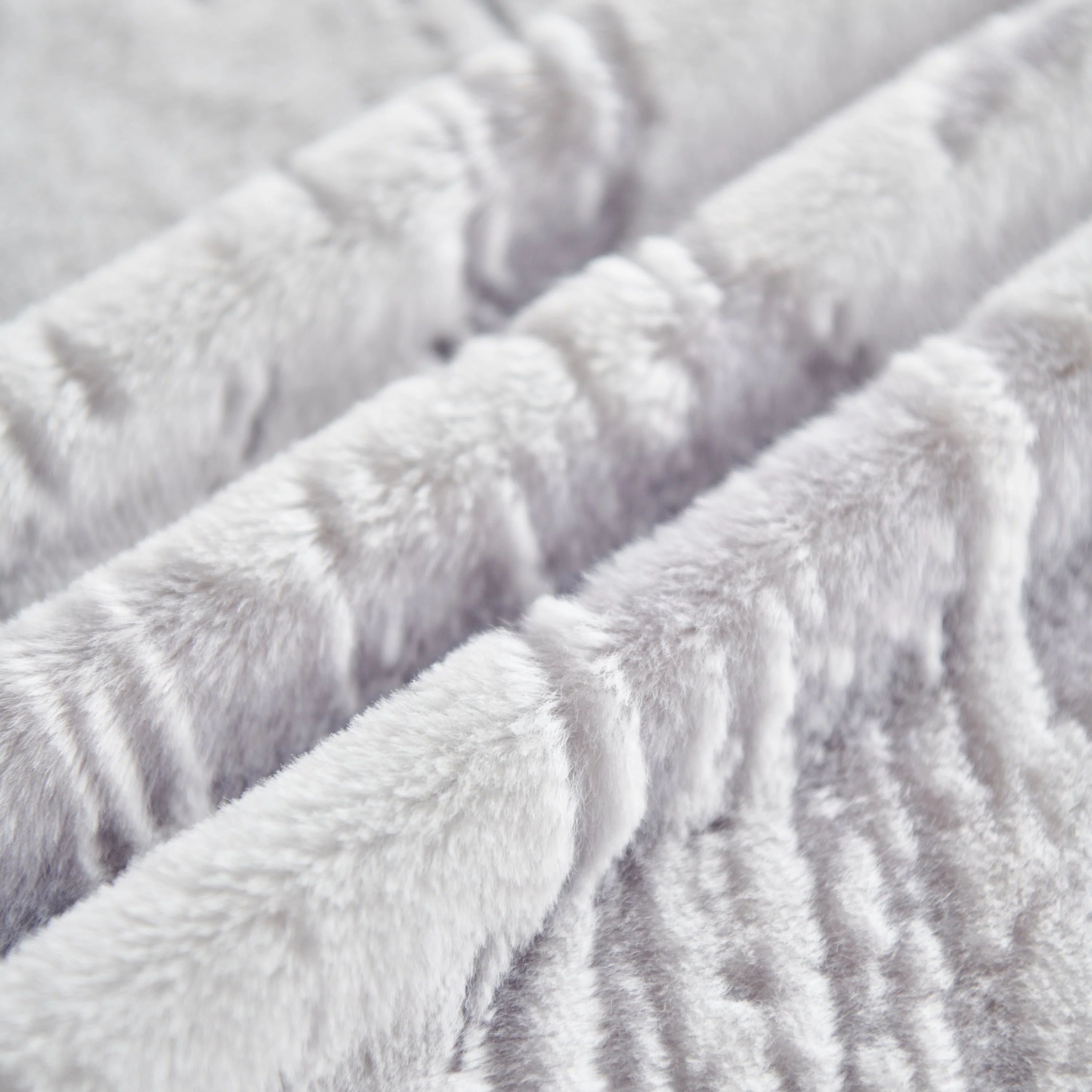 Plush Faux Fur Warm Sofa Cover with Waves Jacquard Textured Throw Blankets for Couch - Image 83