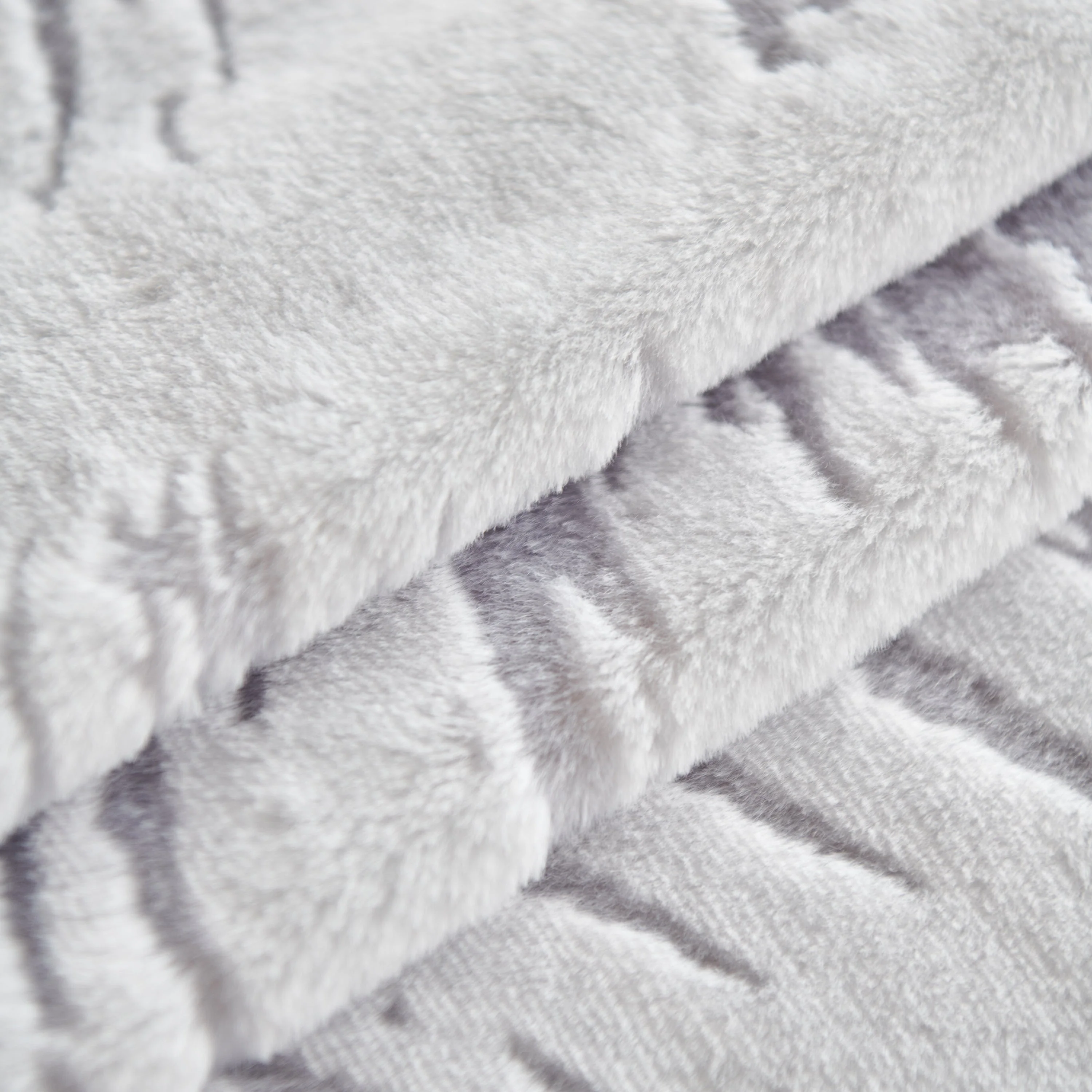 Plush Faux Fur Warm Sofa Cover with Waves Jacquard Textured Throw Blankets for Couch - Image 84