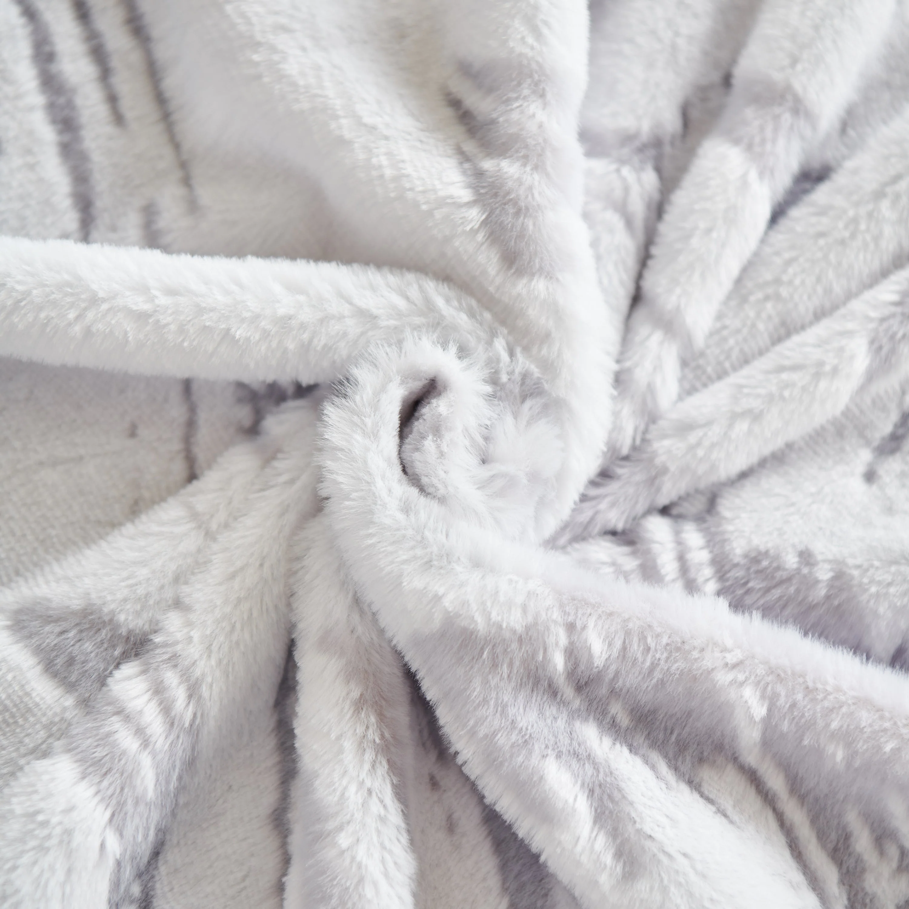 Plush Faux Fur Warm Sofa Cover with Waves Jacquard Textured Throw Blankets for Couch - Image 85