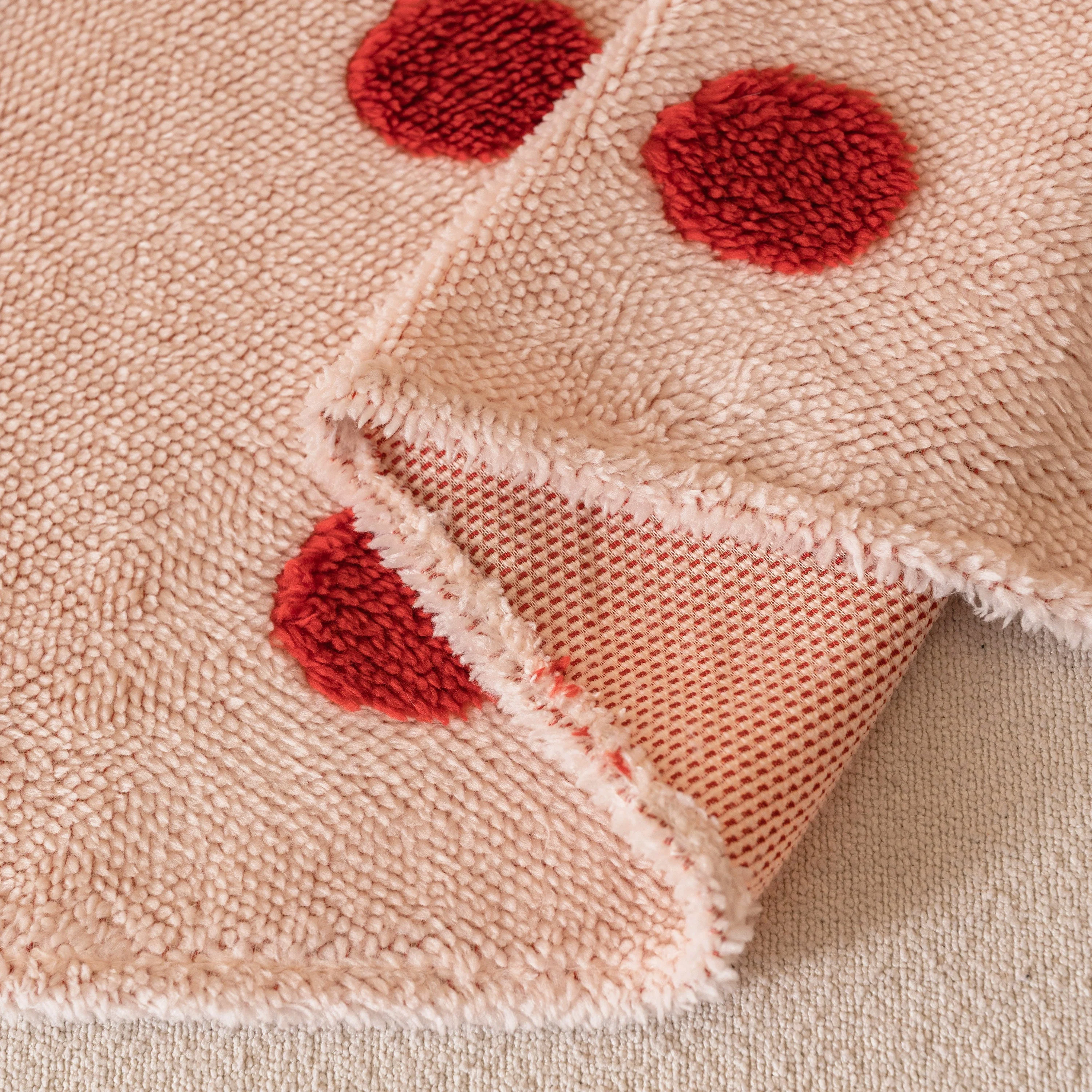Plush Fleece Sofa Cover Throw, Soft Textured Polka Dot Couch Protector Blanket for Pets - Image 25