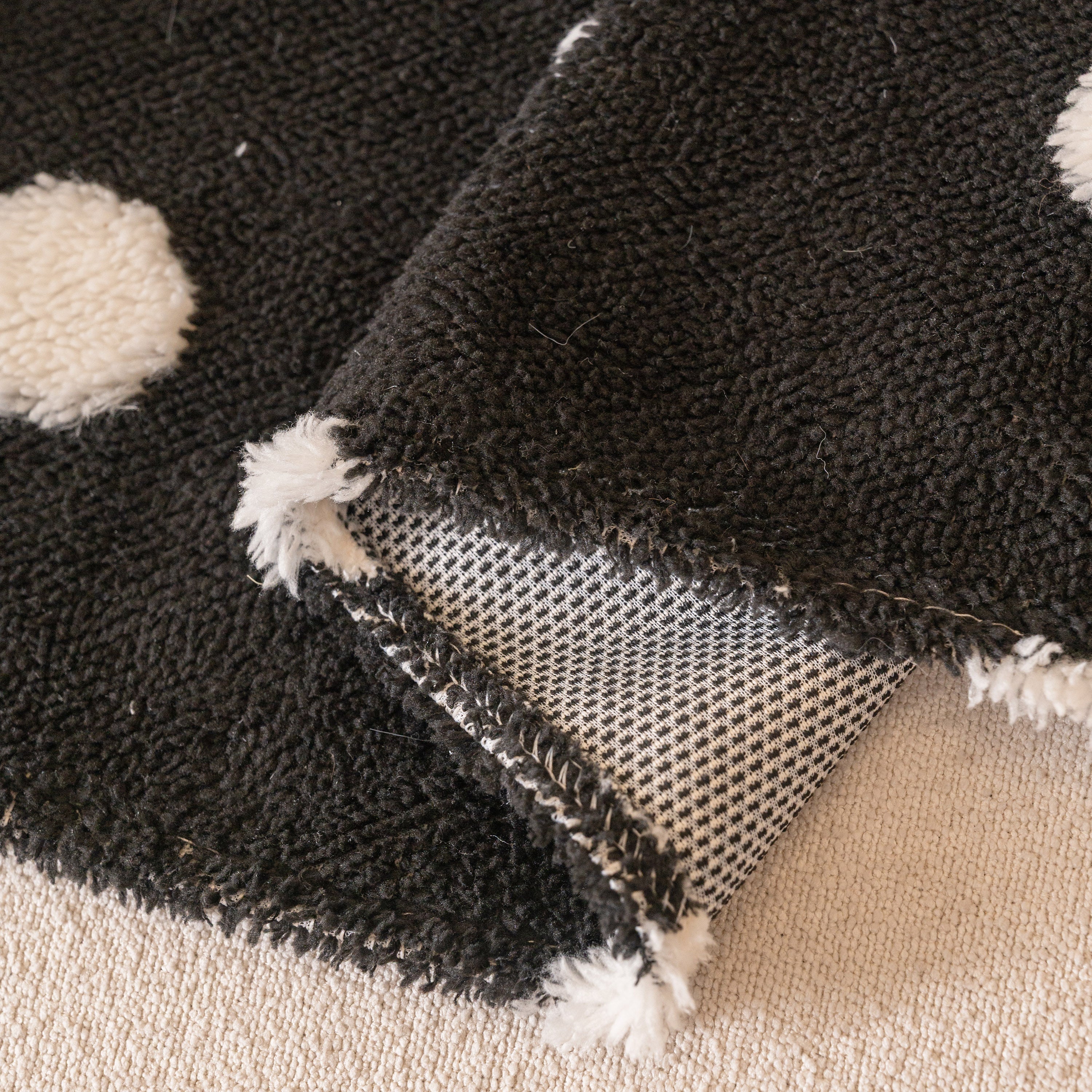 Plush Fleece Sofa Cover Throw, Soft Textured Polka Dot Couch Protector Blanket for Pets - Image 52