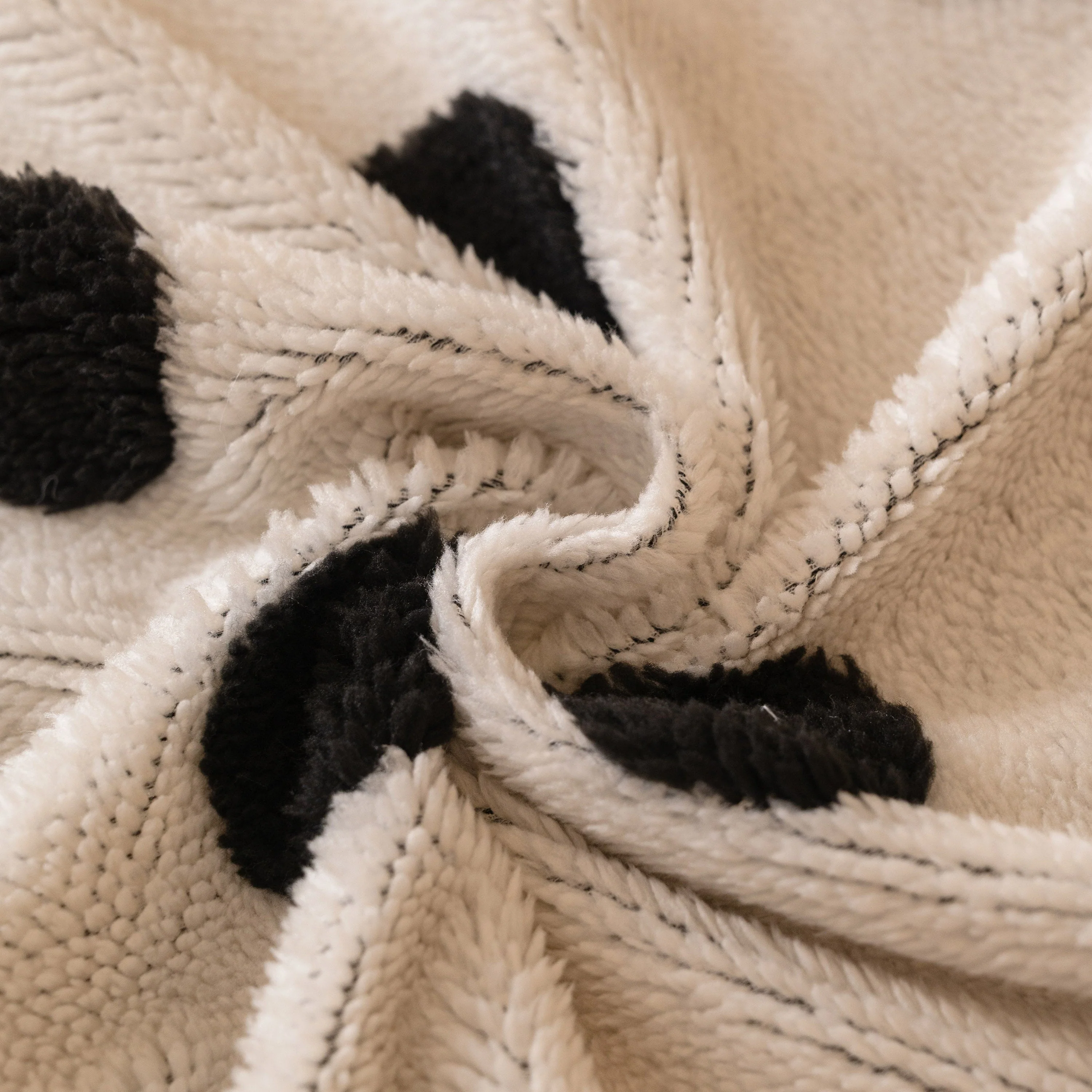 Plush Fleece Sofa Cover Throw, Soft Textured Polka Dot Couch Protector Blanket for Pets - Image 62