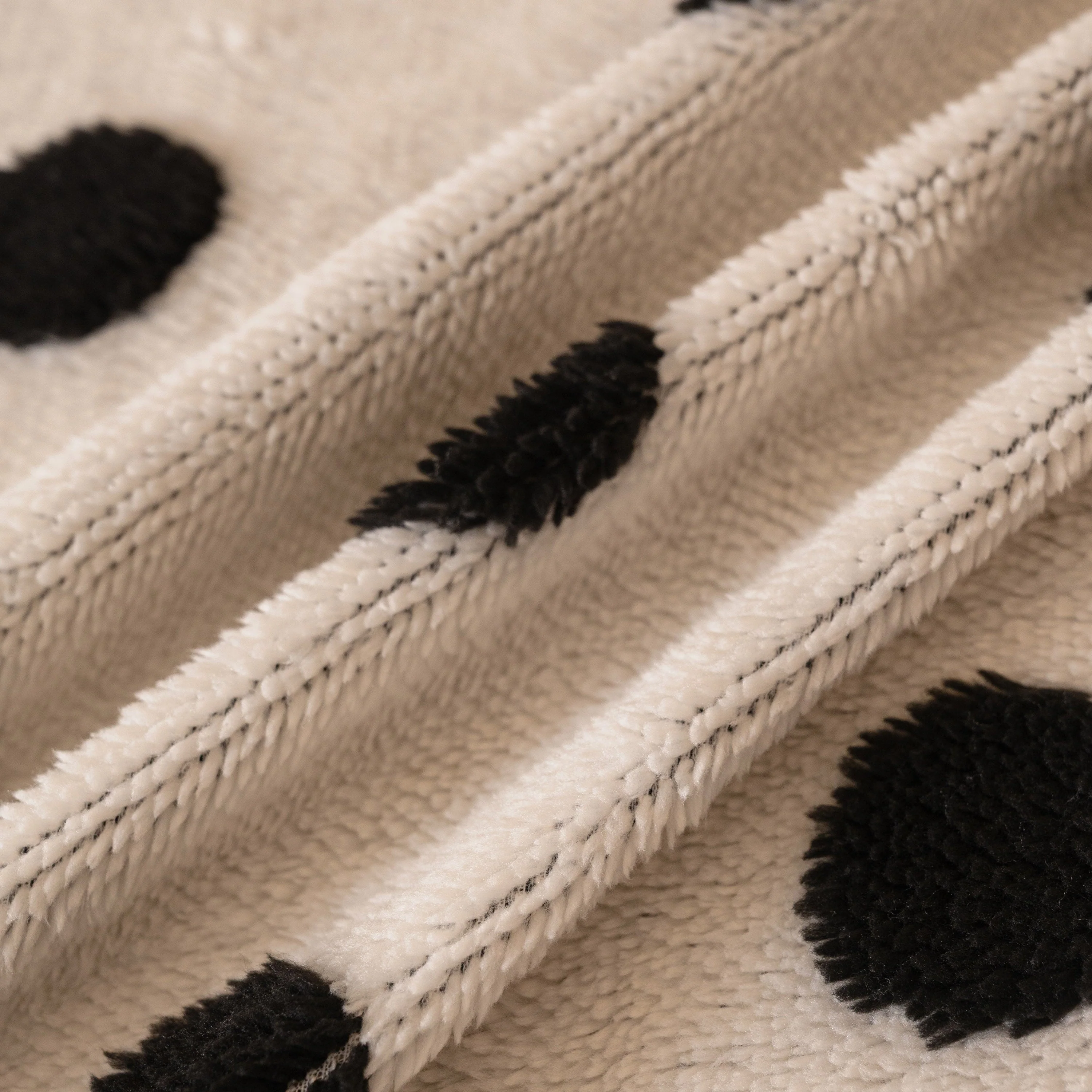 Plush Fleece Sofa Cover Throw, Soft Textured Polka Dot Couch Protector Blanket for Pets - Image 63