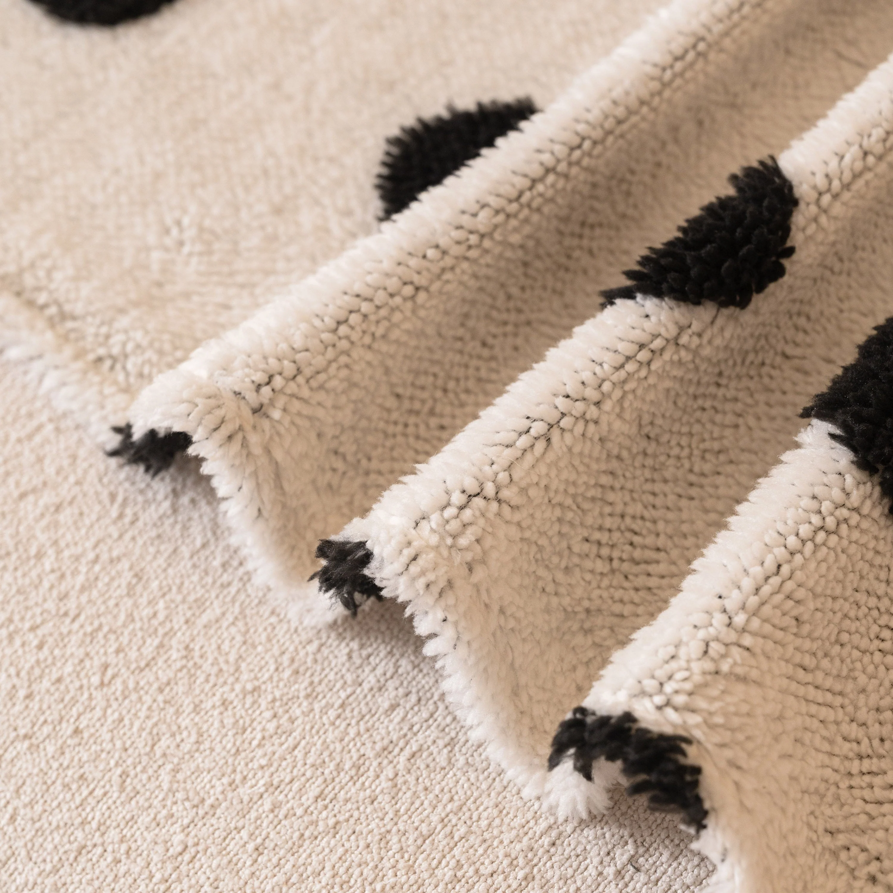 Plush Fleece Sofa Cover Throw, Soft Textured Polka Dot Couch Protector Blanket for Pets - Image 64