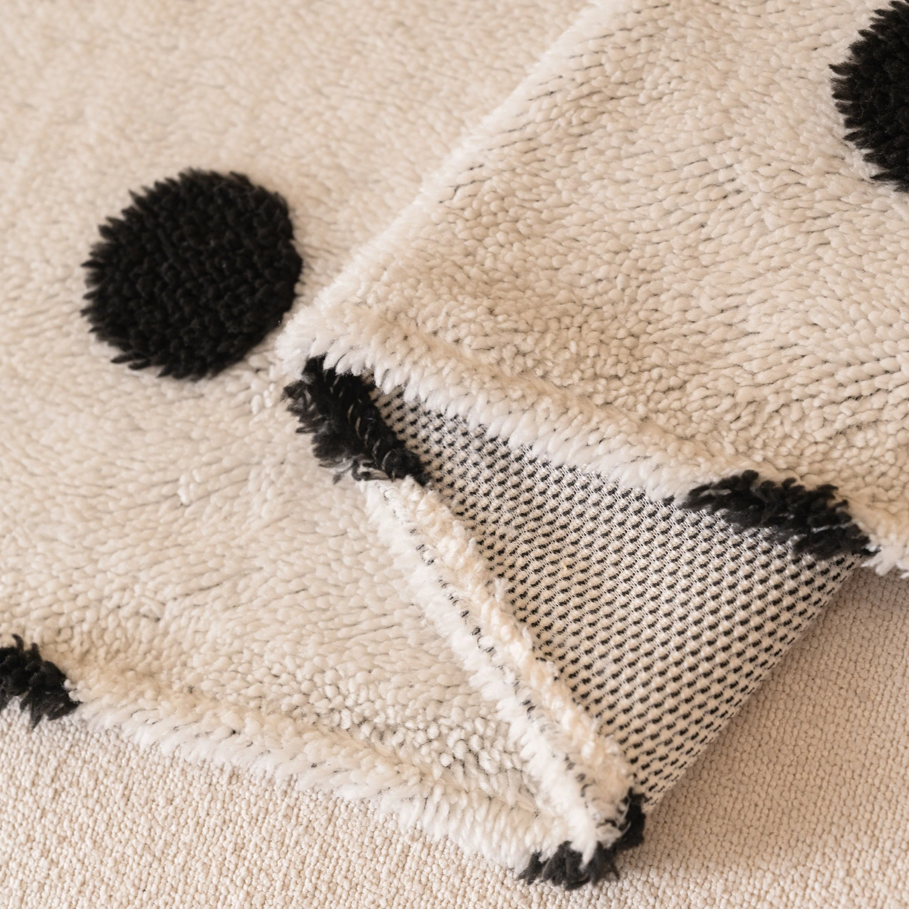Plush Fleece Sofa Cover Throw, Soft Textured Polka Dot Couch Protector Blanket for Pets - Image 65
