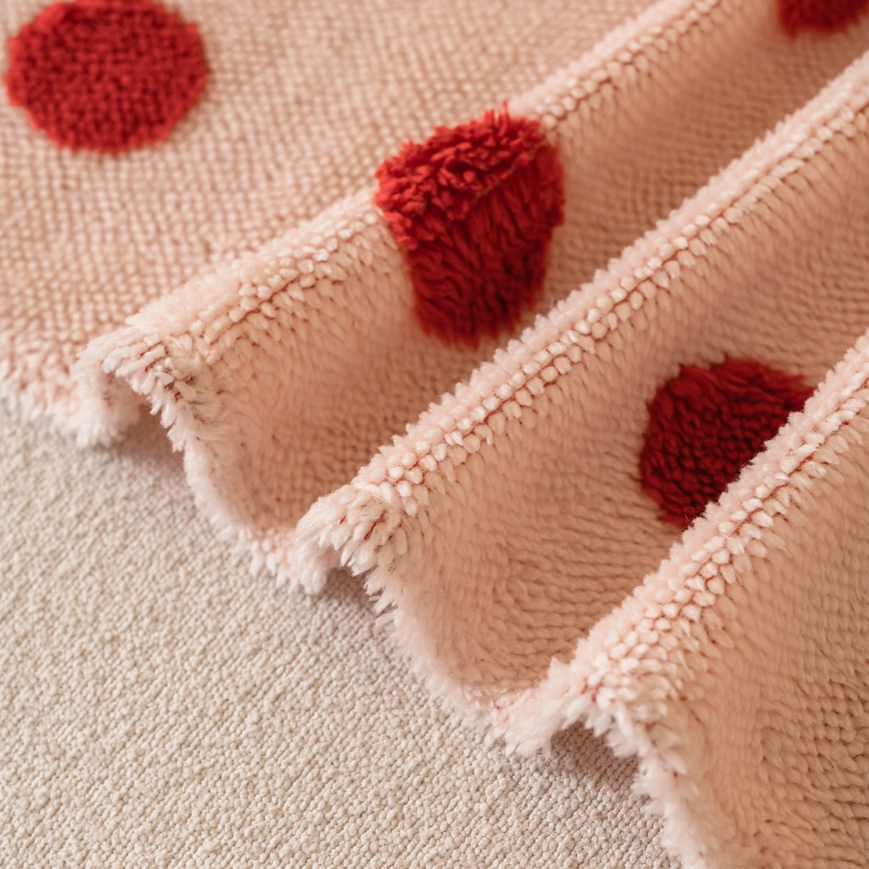 Plush Fleece Sofa Cover Throw, Soft Textured Polka Dot Couch Protector Blanket for Pets - Image 9
