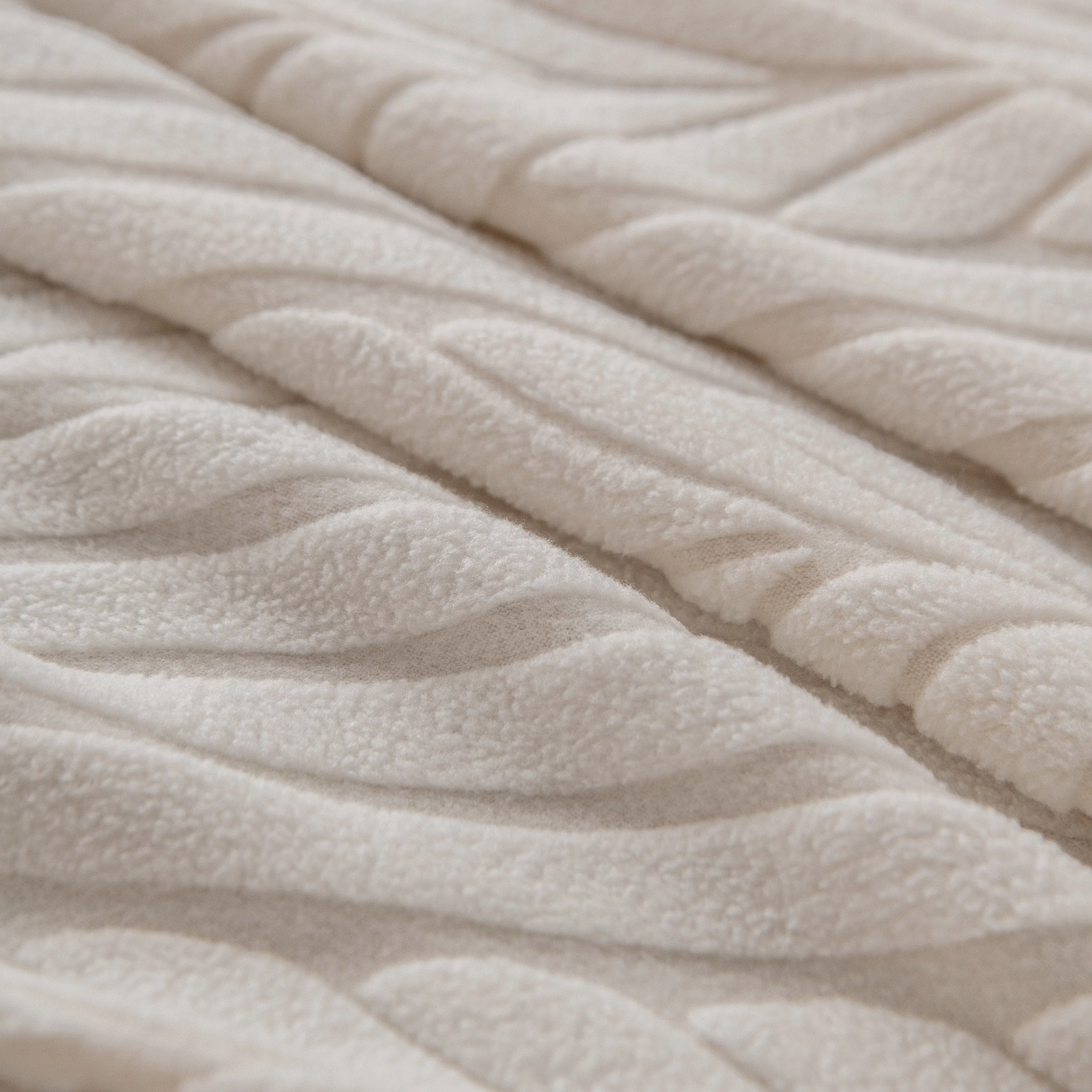 Plush Fleece Sofa Slipcover with 3D Wheat Pattern, Cozy High-Stretch Couch Cover - Image 14