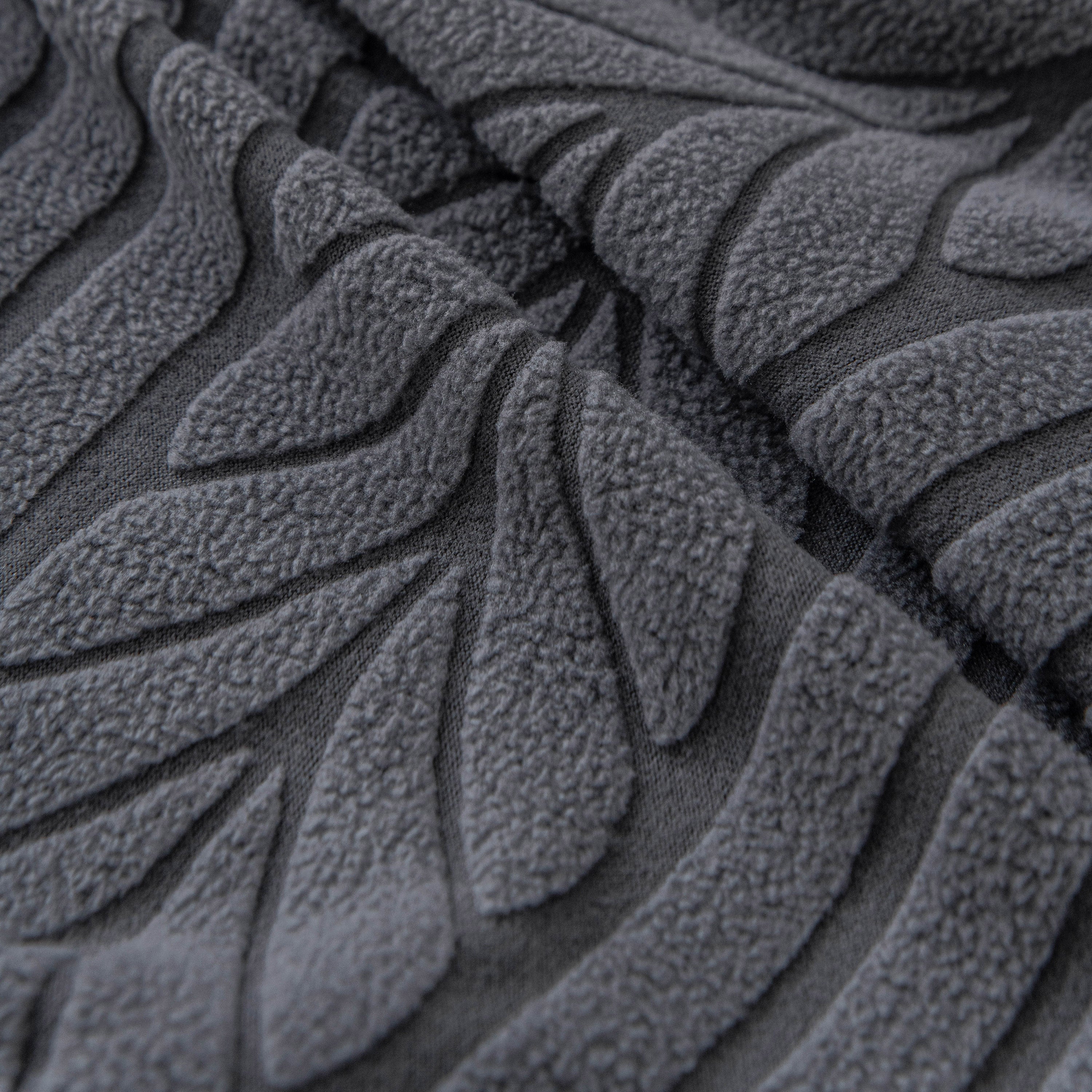 Plush Fleece Sofa Slipcover with 3D Wheat Pattern, Cozy High-Stretch Couch Cover - Image 37
