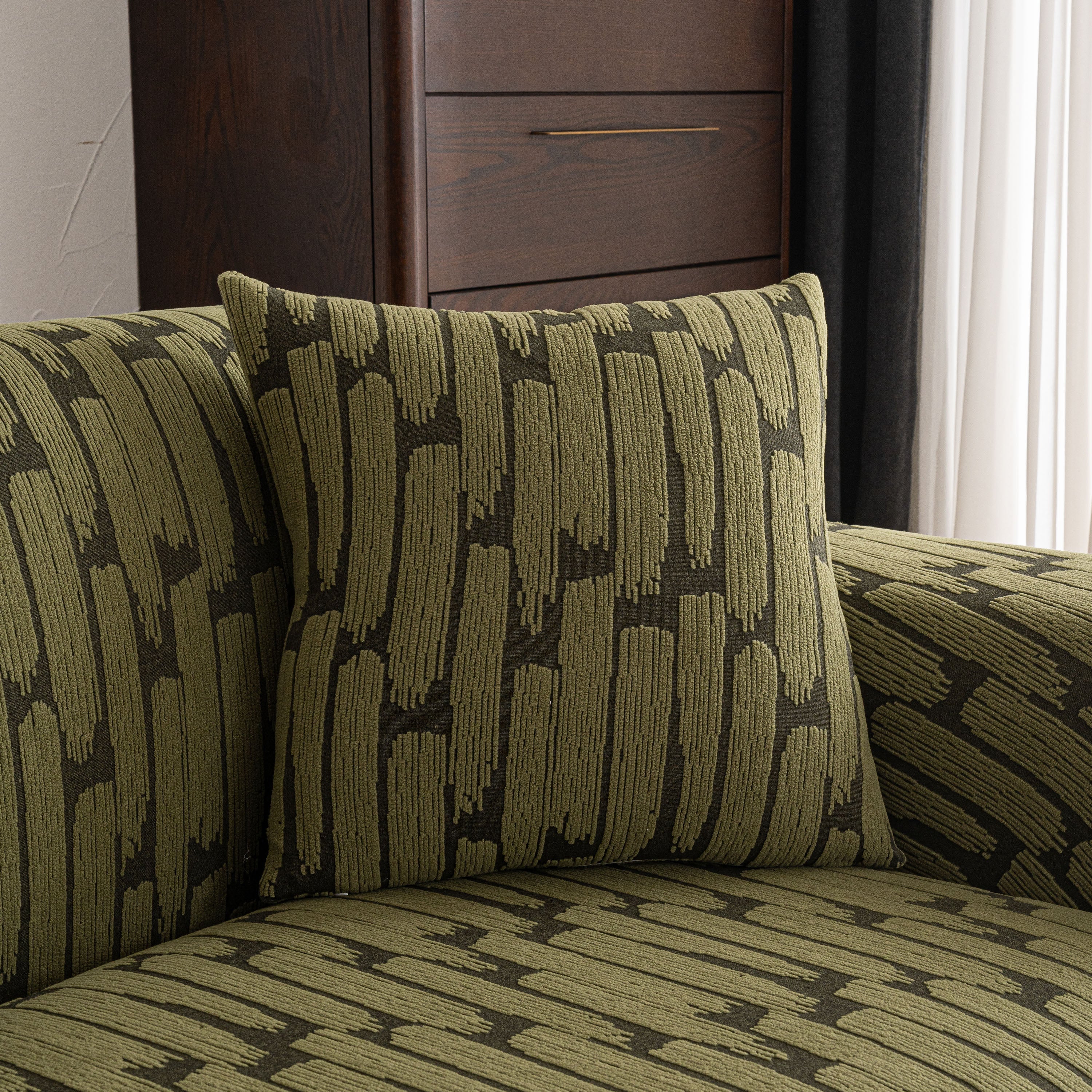 Plush Fleece Stretch Sofa Cover, Super Soft Textured Geometric Couch Slipcover - Image 32