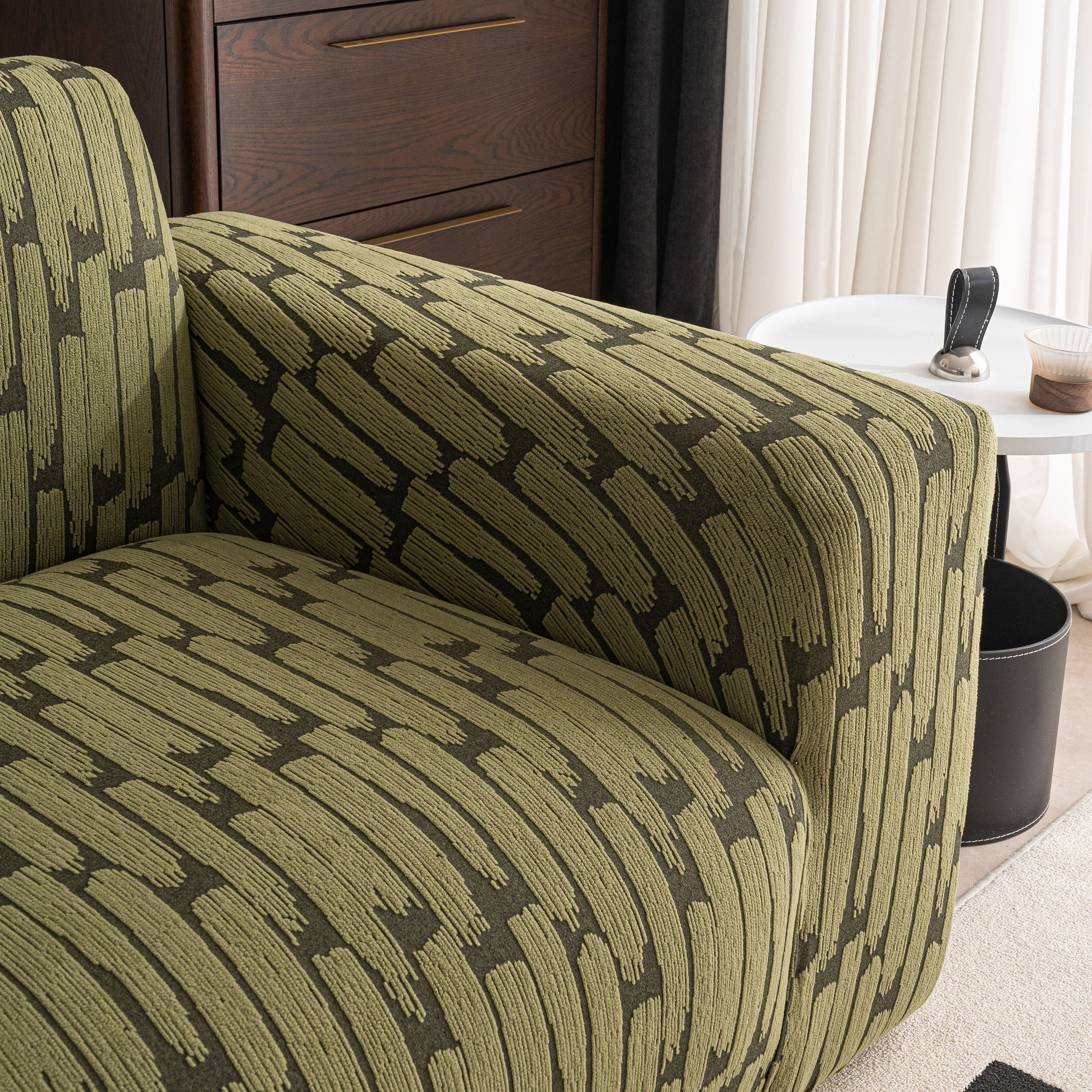 Plush Fleece Stretch Sofa Cover, Super Soft Textured Geometric Couch Slipcover - Image 33