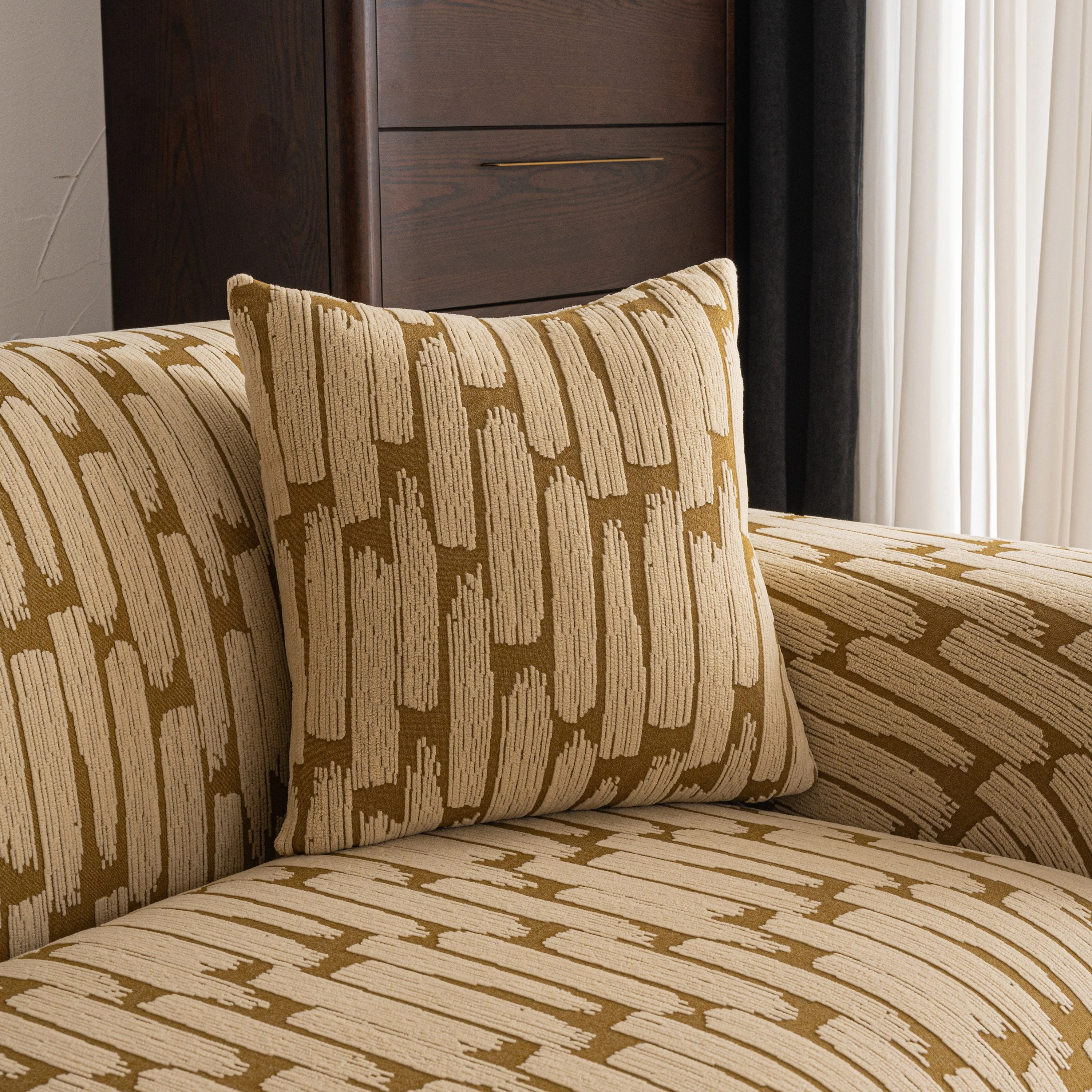 Plush Fleece Stretch Sofa Cover, Super Soft Textured Geometric Couch Slipcover - Image 52
