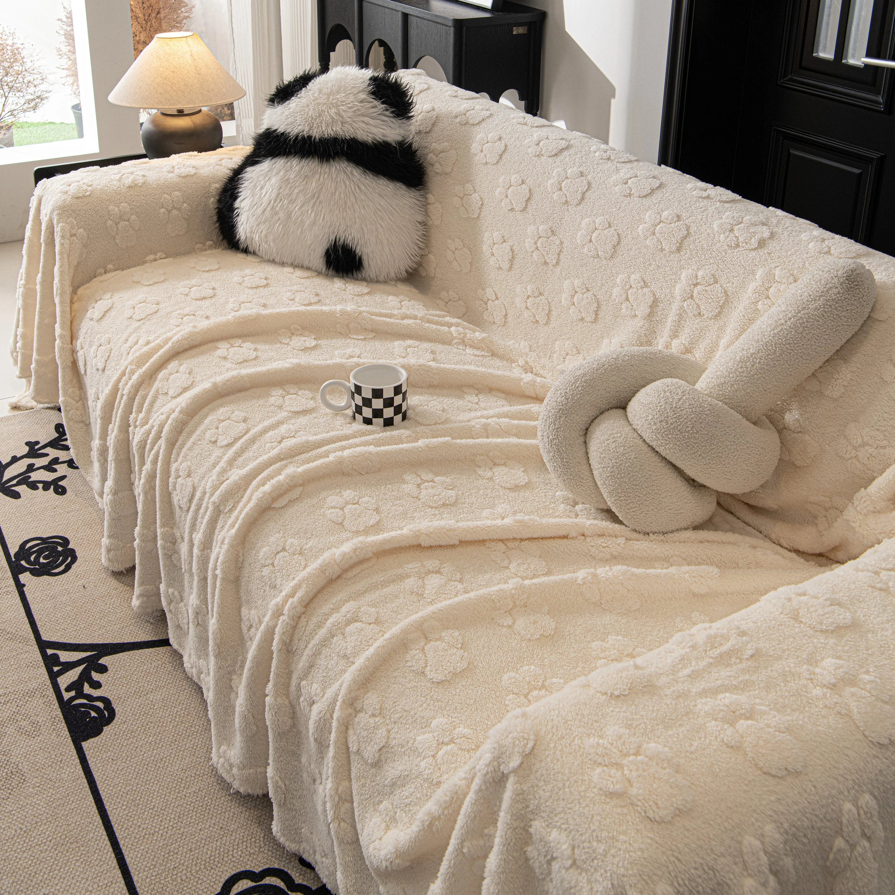 Plush Jacquard Blankets for The Sofa Soft Slipcover Sectional Cover Throws for Sofas - Image 10