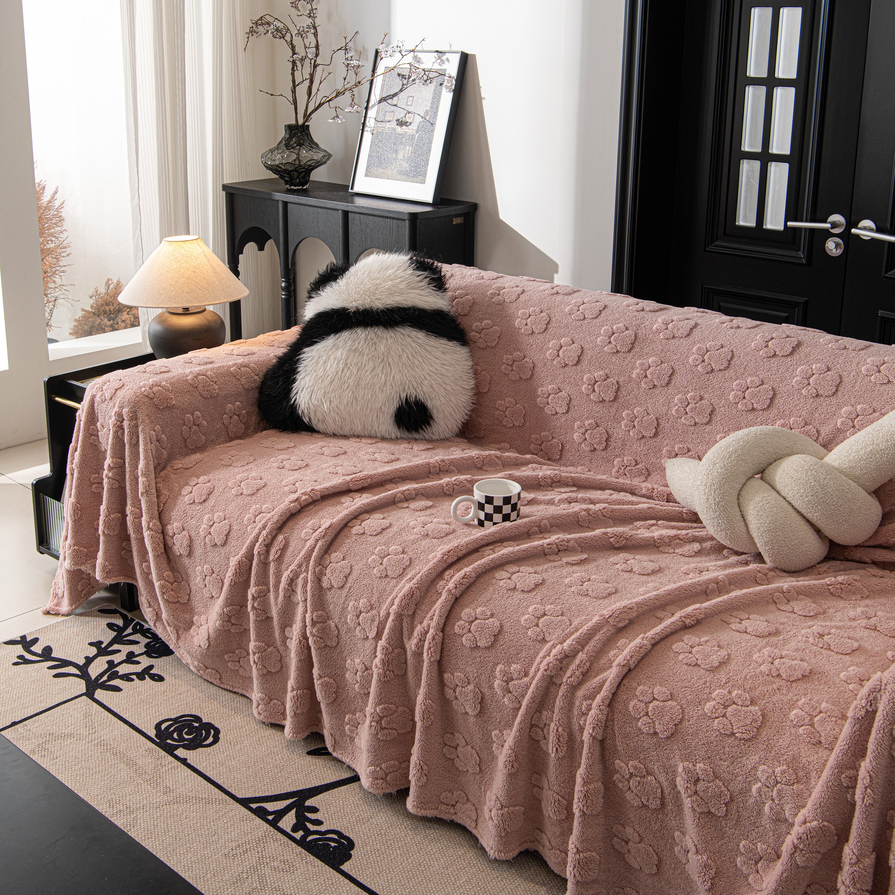 Plush Jacquard Blankets for The Sofa Soft Slipcover Sectional Cover Throws for Sofas - Image 100