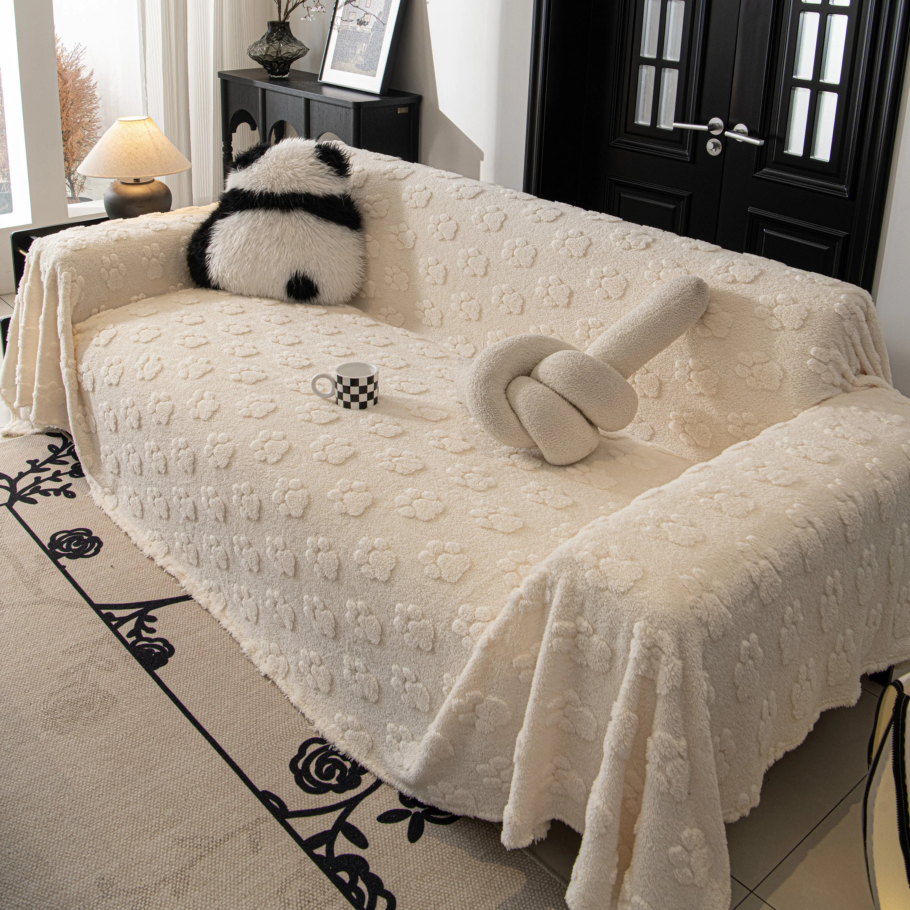 Plush Jacquard Blankets for The Sofa Soft Slipcover Sectional Cover Throws for Sofas - Image 14