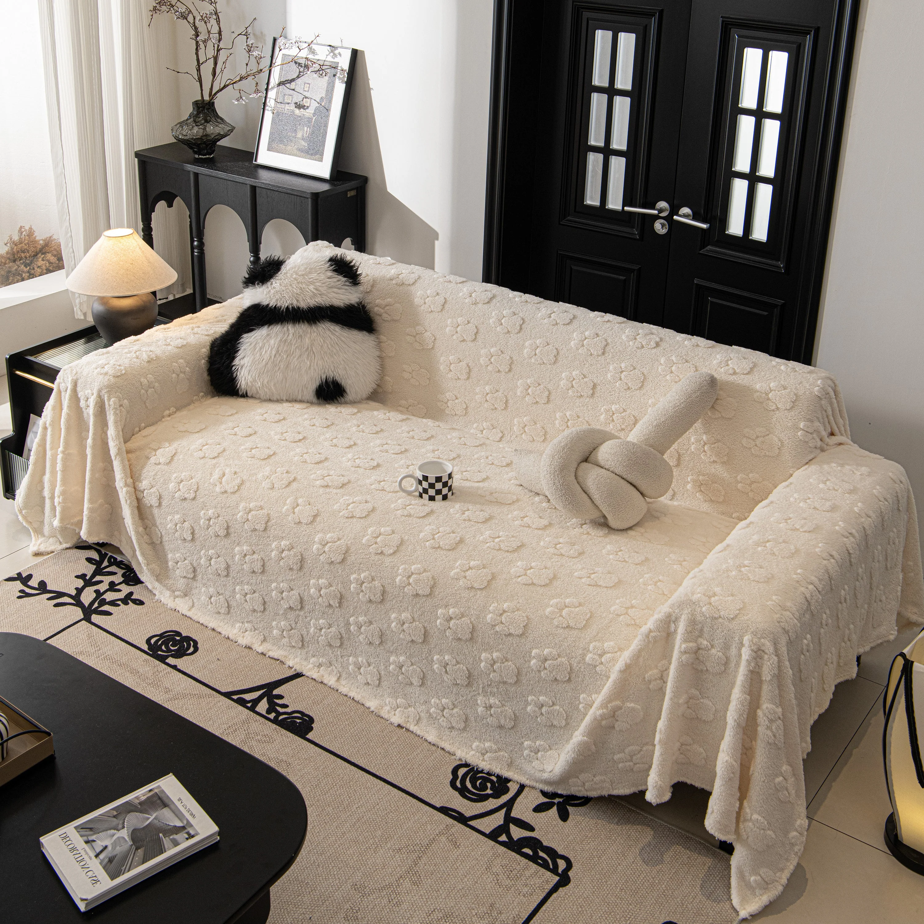 Plush Jacquard Blankets for The Sofa Soft Slipcover Sectional Cover Throws for Sofas - Image 17