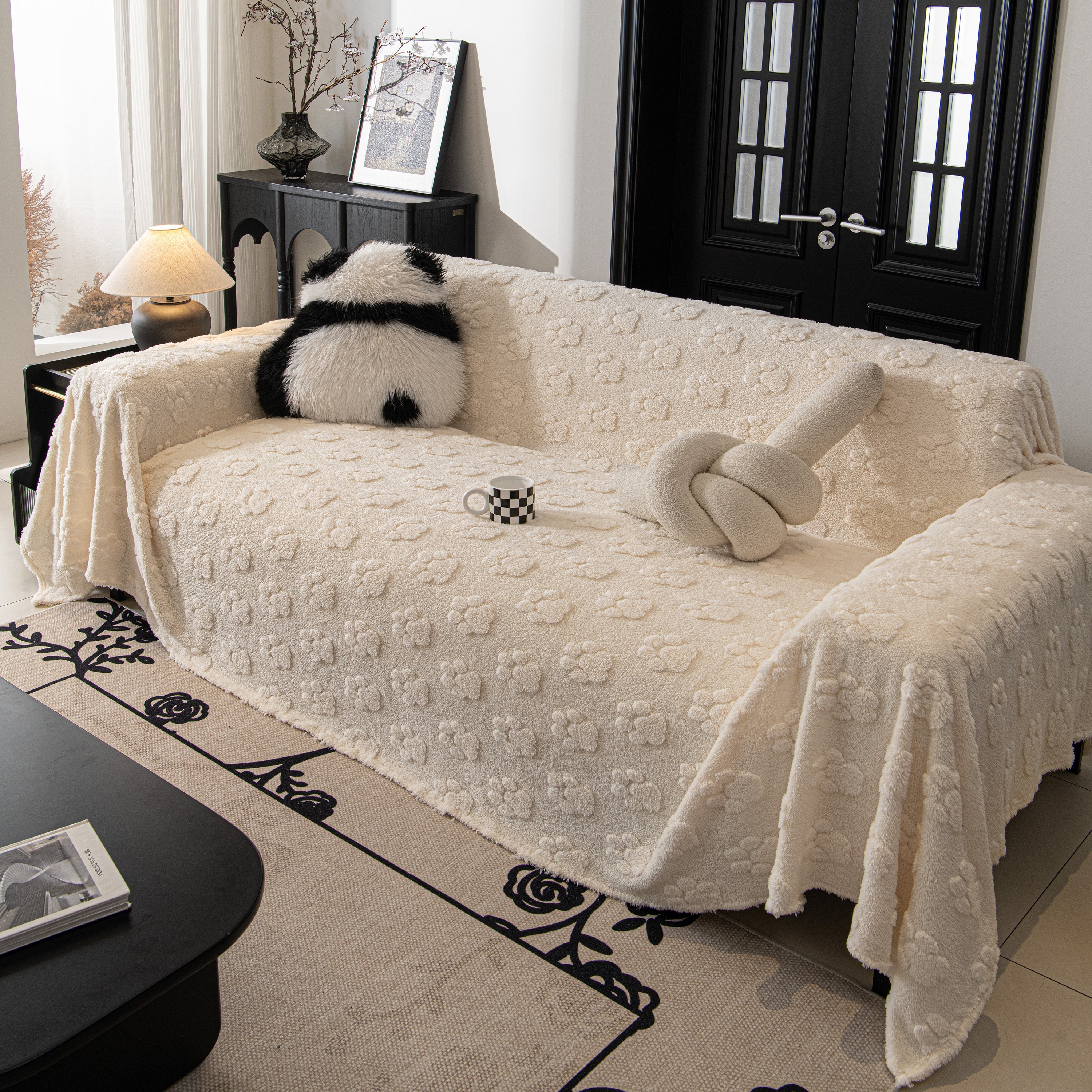 Plush Jacquard Blankets for The Sofa Soft Slipcover Sectional Cover Throws for Sofas - Image 19