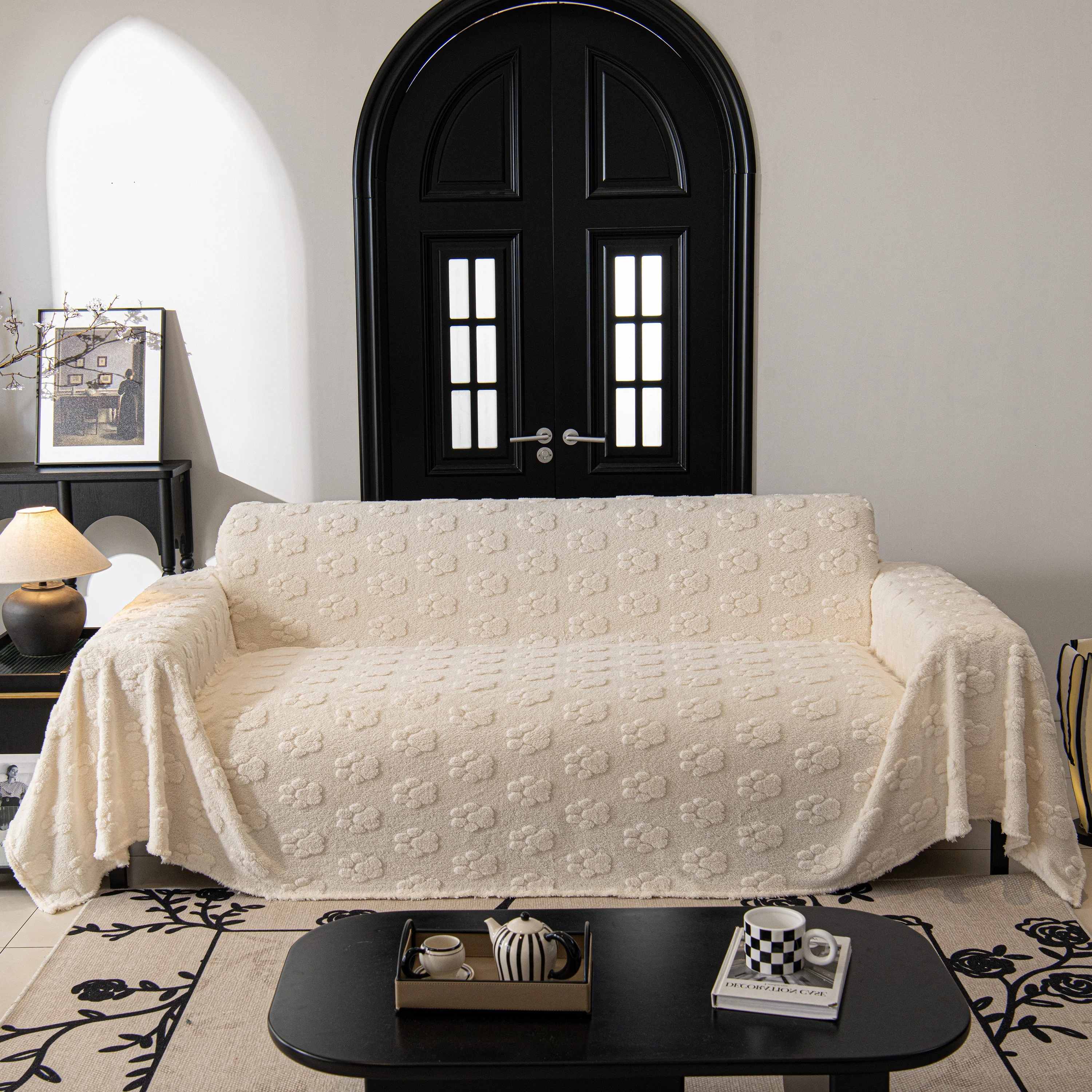 Plush Jacquard Blankets for The Sofa Soft Slipcover Sectional Cover Throws for Sofas - Image 2