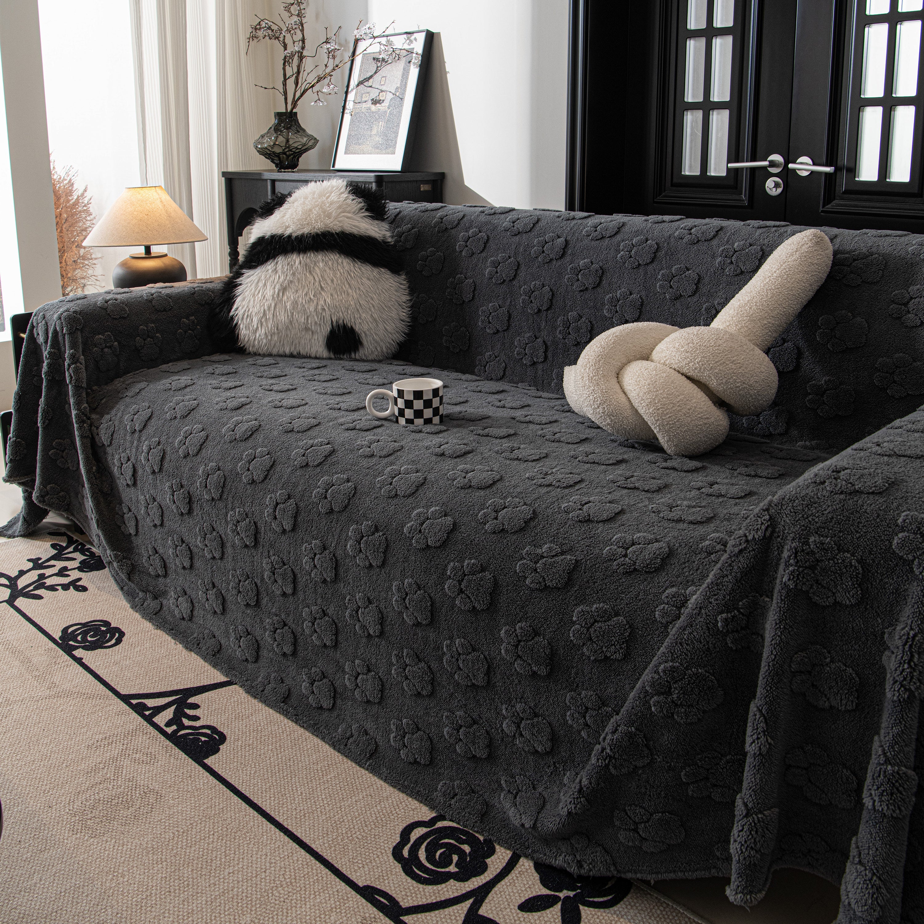 Plush Jacquard Blankets for The Sofa Soft Slipcover Sectional Cover Throws for Sofas - Image 25