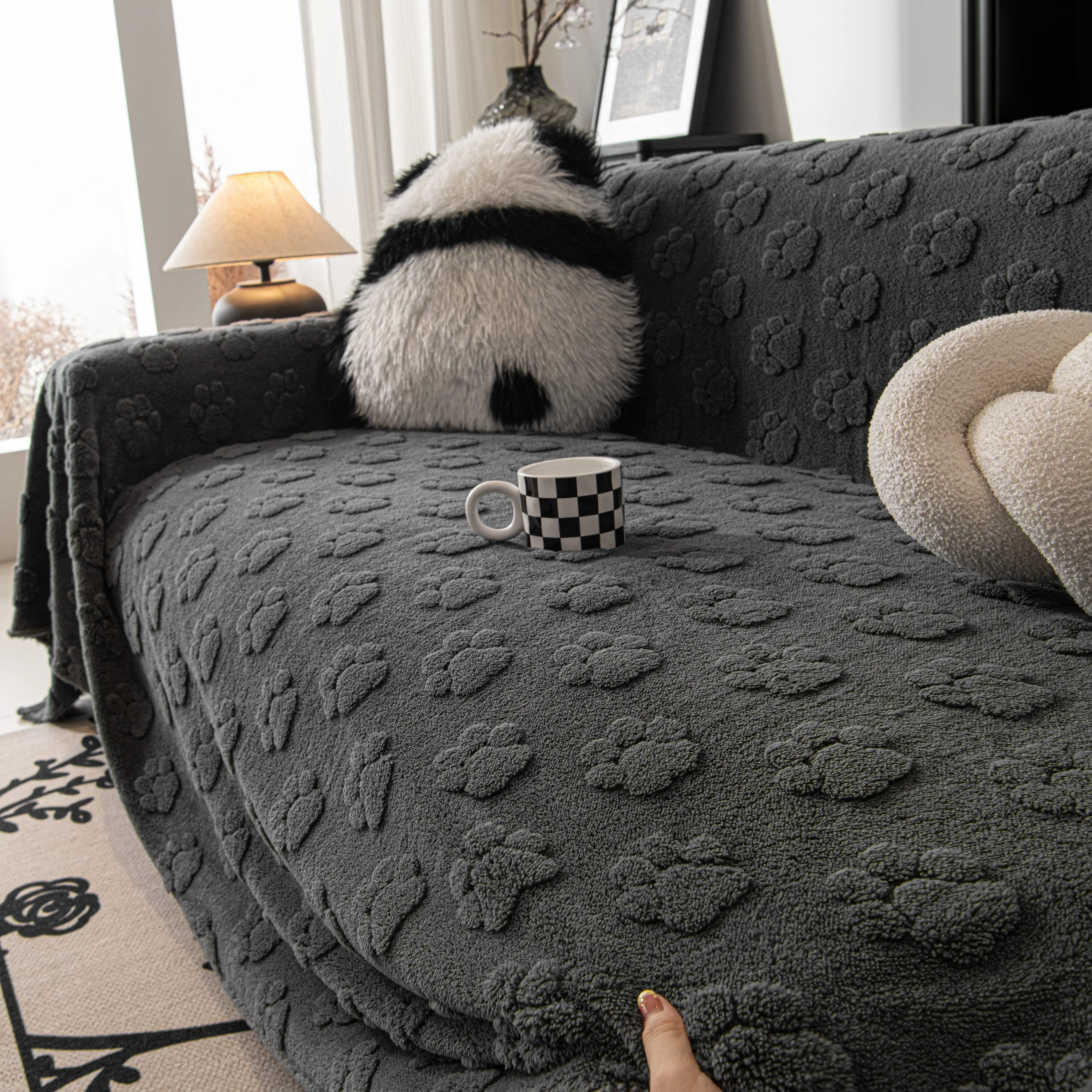 Plush Jacquard Blankets for The Sofa Soft Slipcover Sectional Cover Throws for Sofas - Image 35