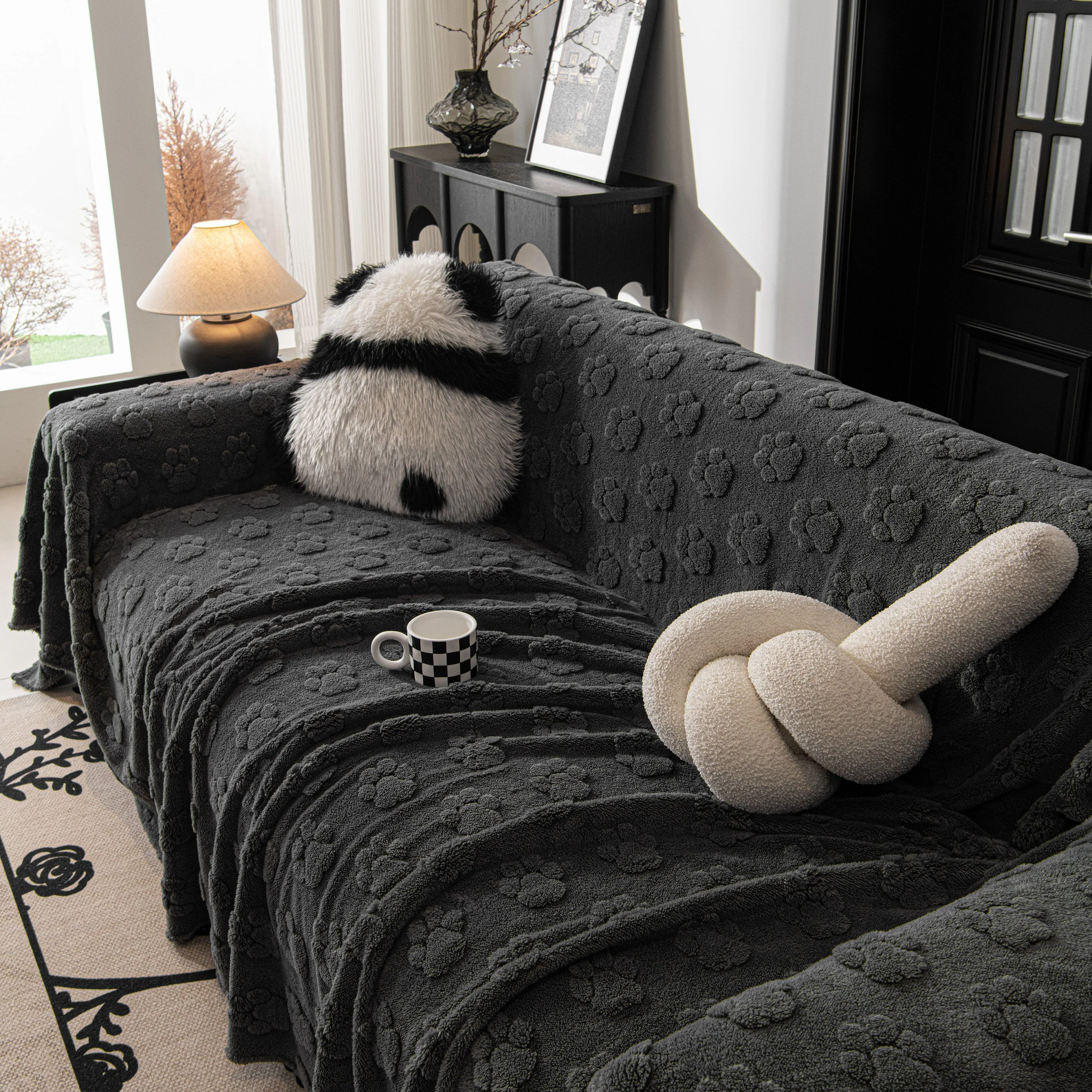 Plush Jacquard Blankets for The Sofa Soft Slipcover Sectional Cover Throws for Sofas - Image 36