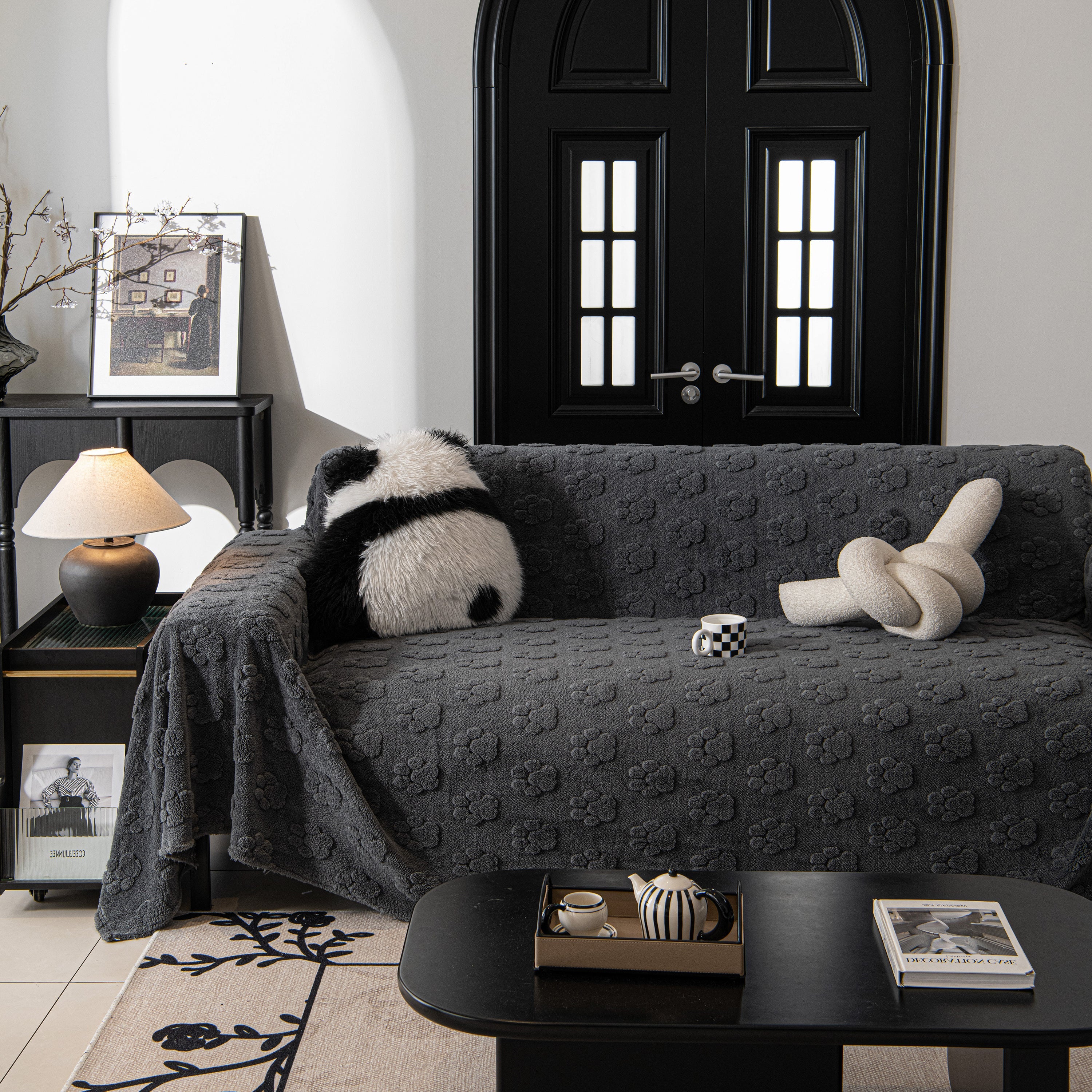 Plush Jacquard Blankets for The Sofa Soft Slipcover Sectional Cover Throws for Sofas - Image 48
