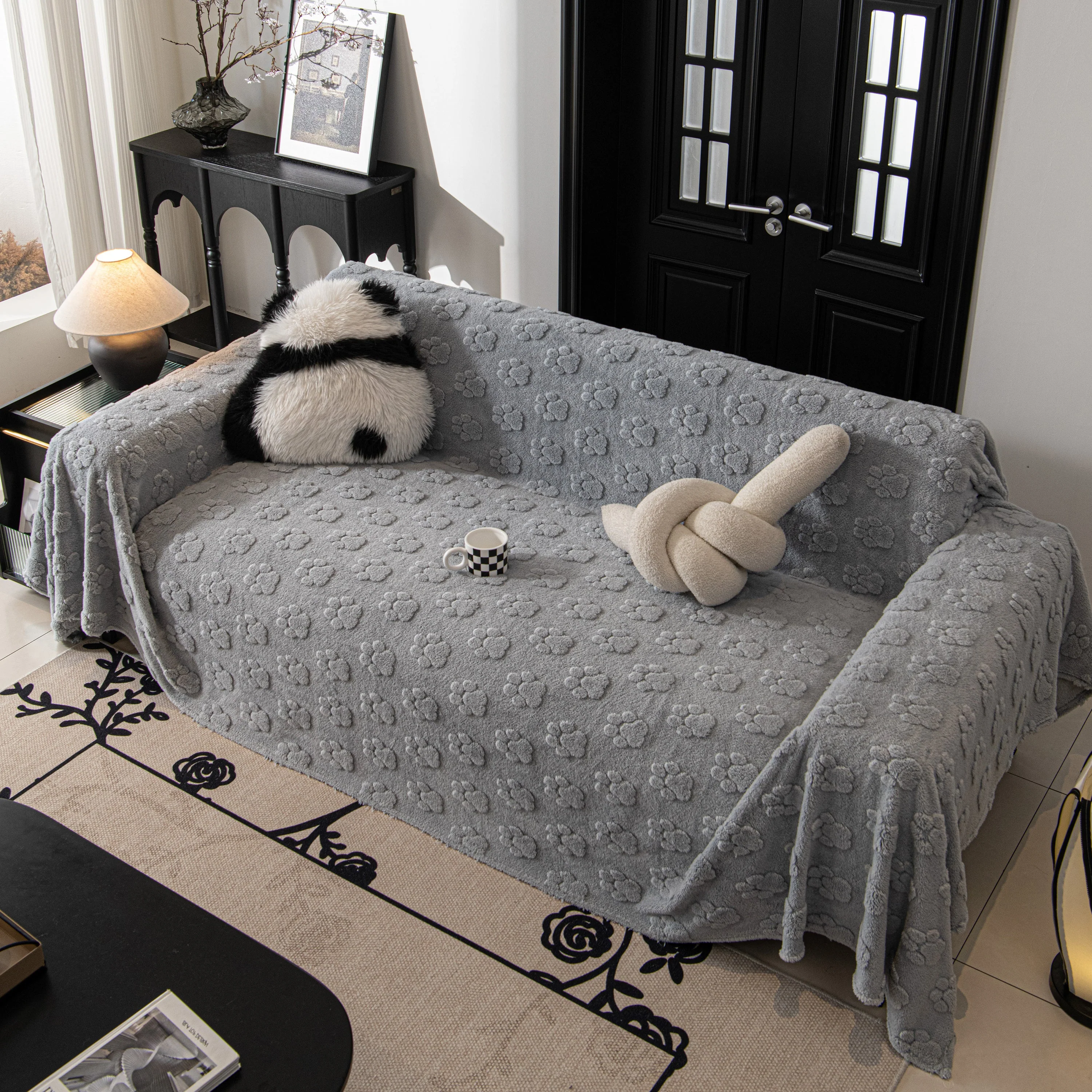 Plush Jacquard Blankets for The Sofa Soft Slipcover Sectional Cover Throws for Sofas - Image 67