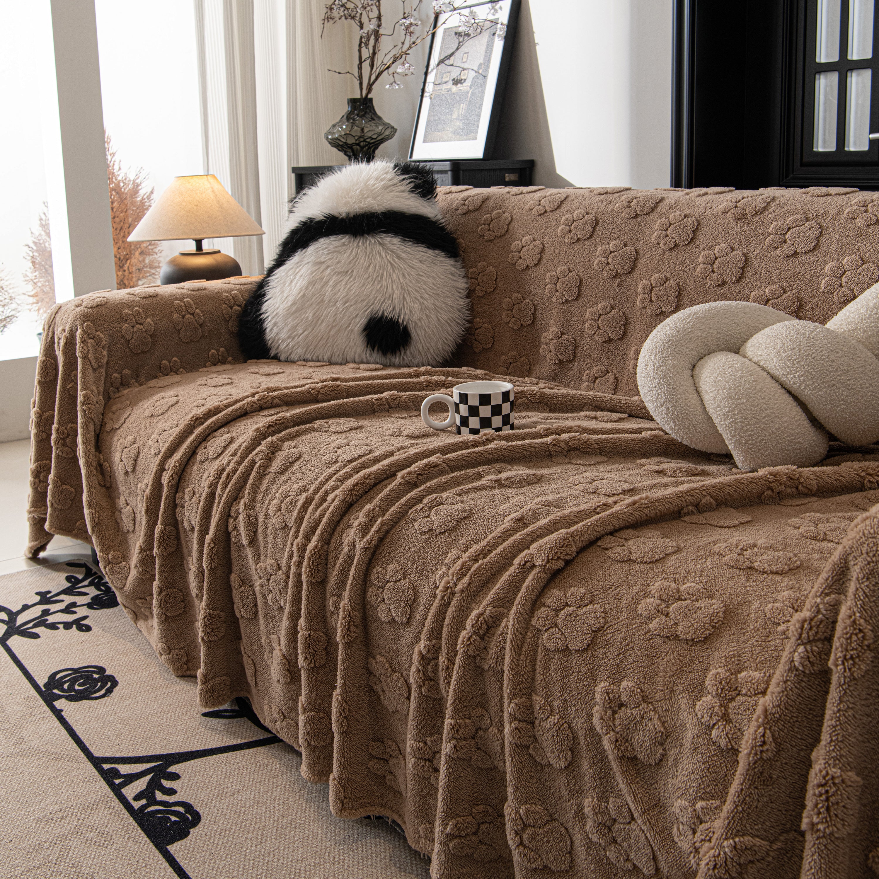 Plush Jacquard Blankets for The Sofa Soft Slipcover Sectional Cover Throws for Sofas - Image 75